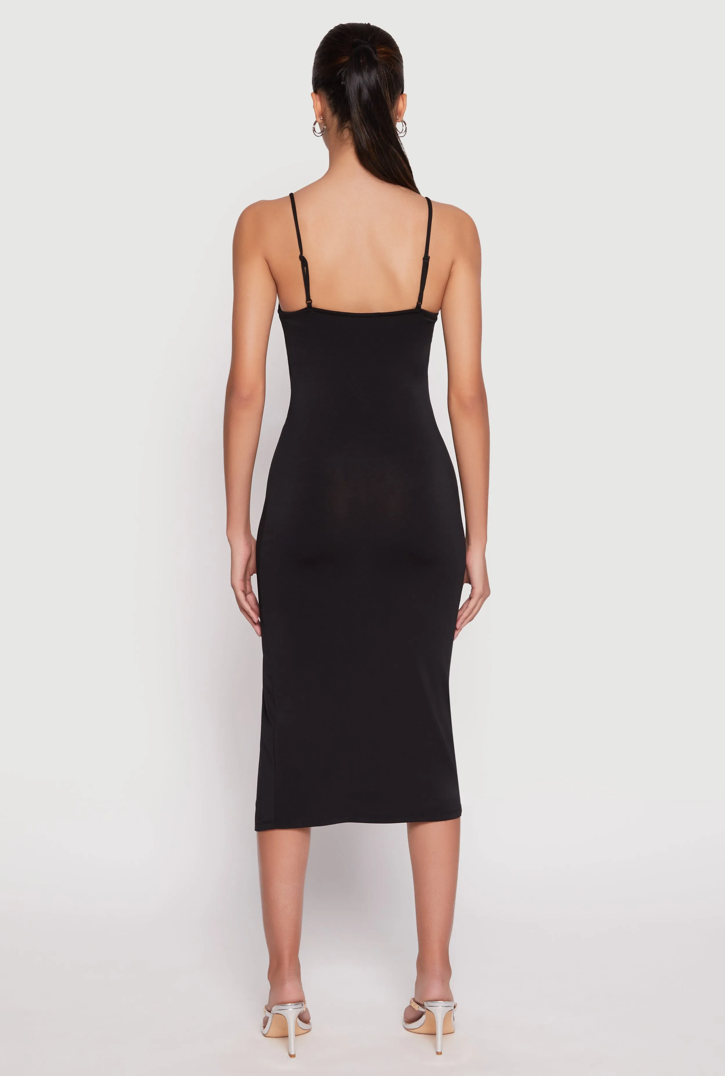 Side Slit Cami Midi Dress sold by Rainbow product image thumbnail 3