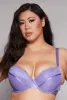 Plus Size Fishnet Detail Plunge Bra sold by Rainbow