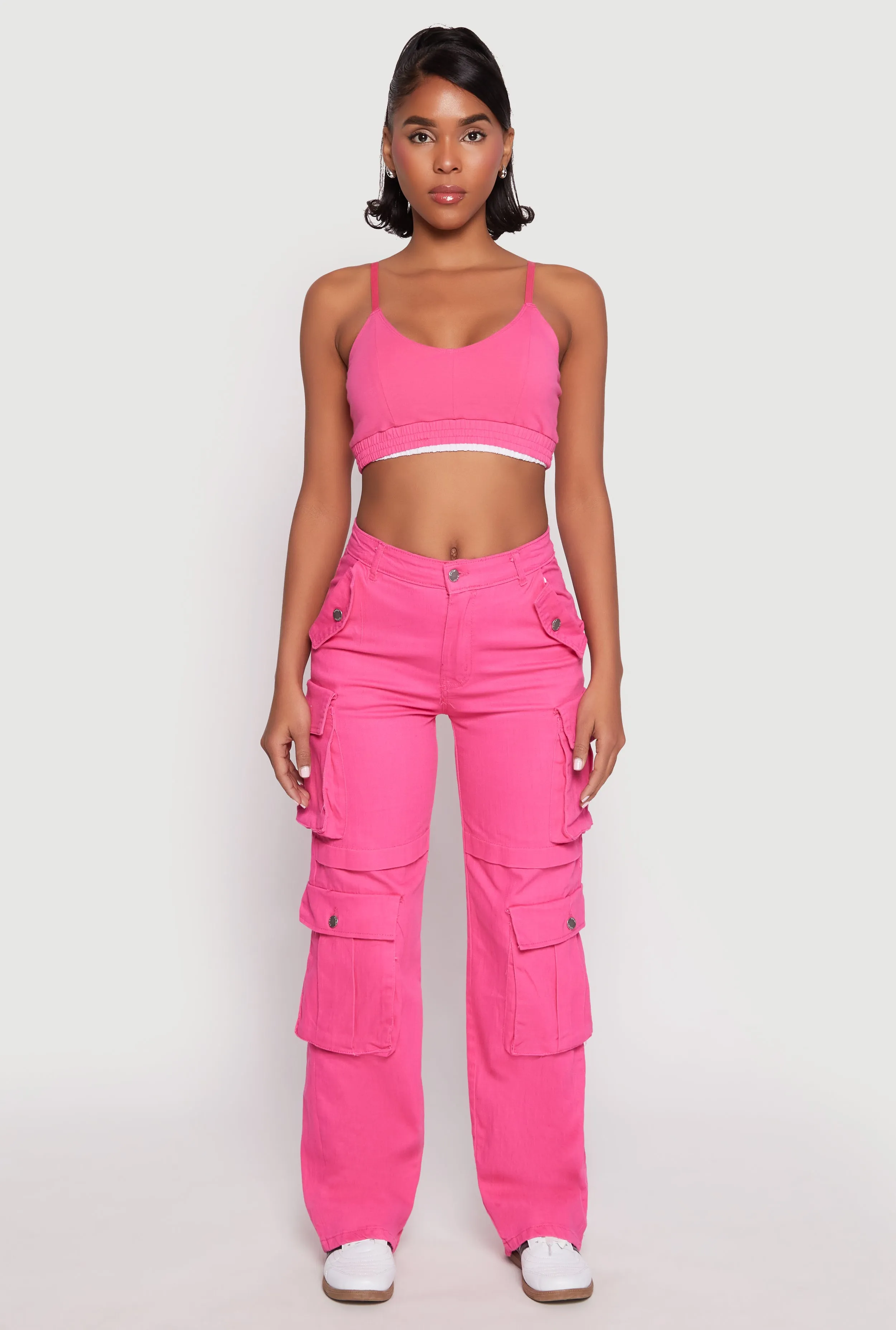 Daisy Four Cargo Pocket Straight Leg Pants sold by Rainbow