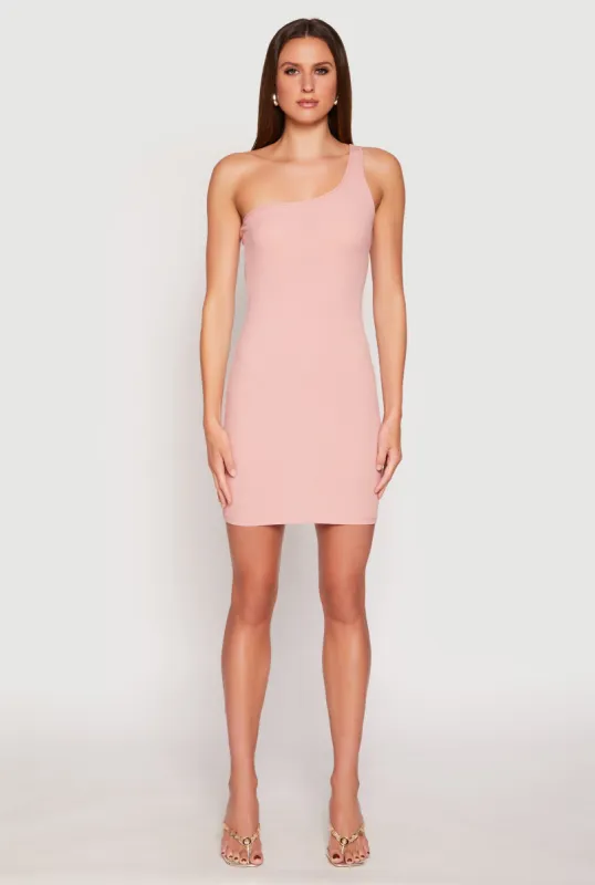 One Shoulder Mini Bodycon Dress sold by Rainbow