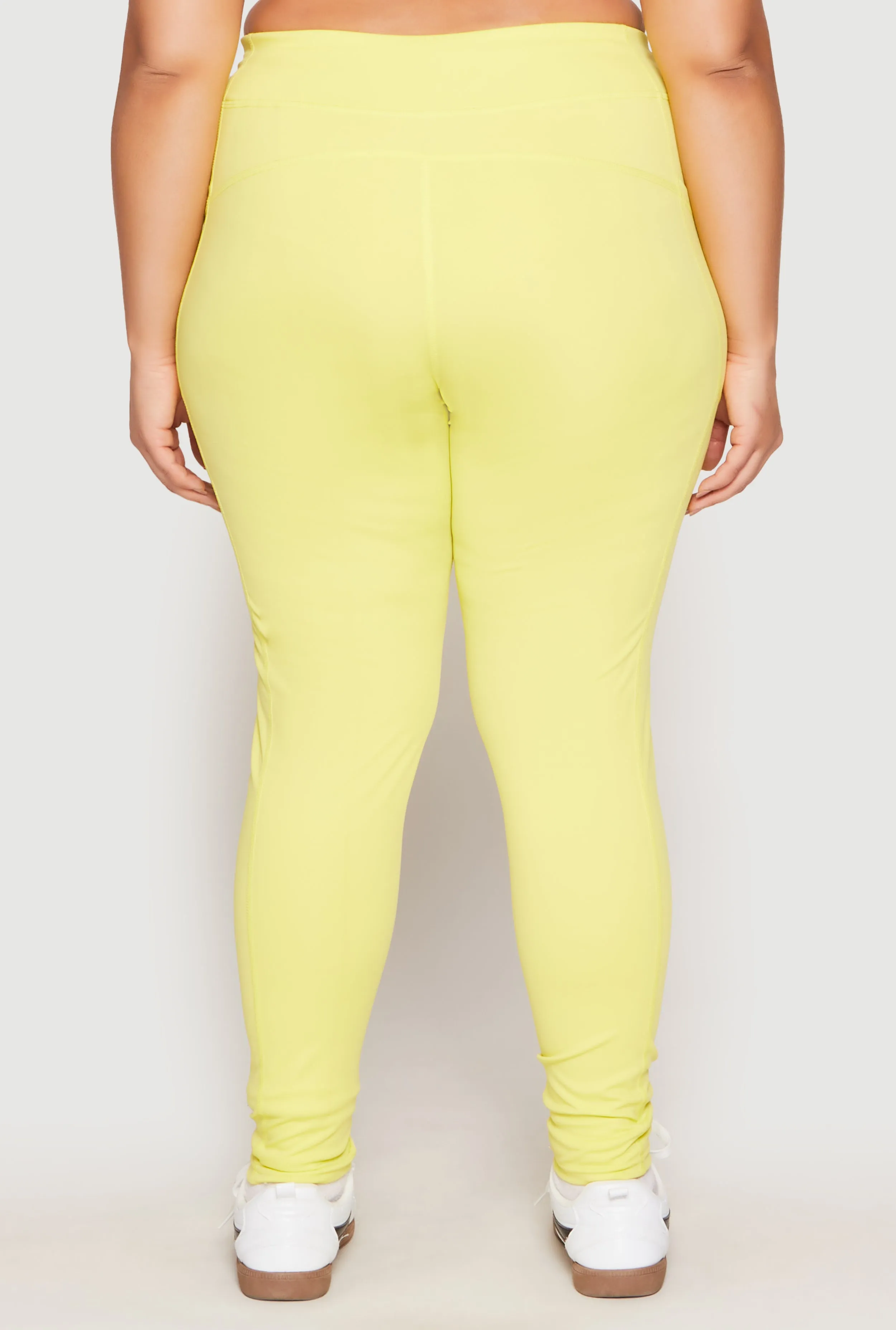 Plus Size Side Pocket High Waist Active Leggings sold by Rainbow product image thumbnail 5