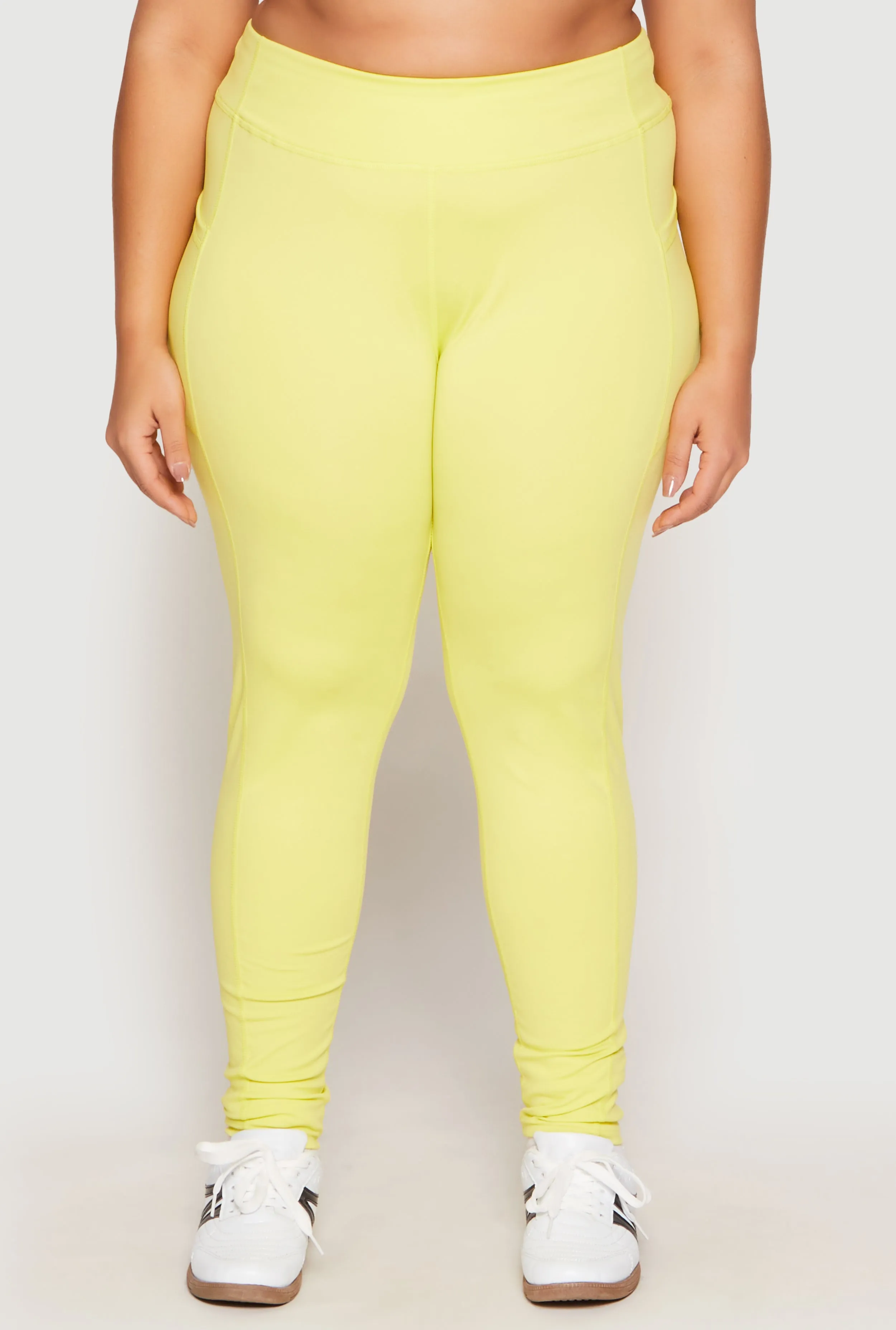 Plus Size Side Pocket High Waist Active Leggings sold by Rainbow product image thumbnail 3