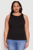 Plus Size Double Layer Tank Top sold by Rainbow