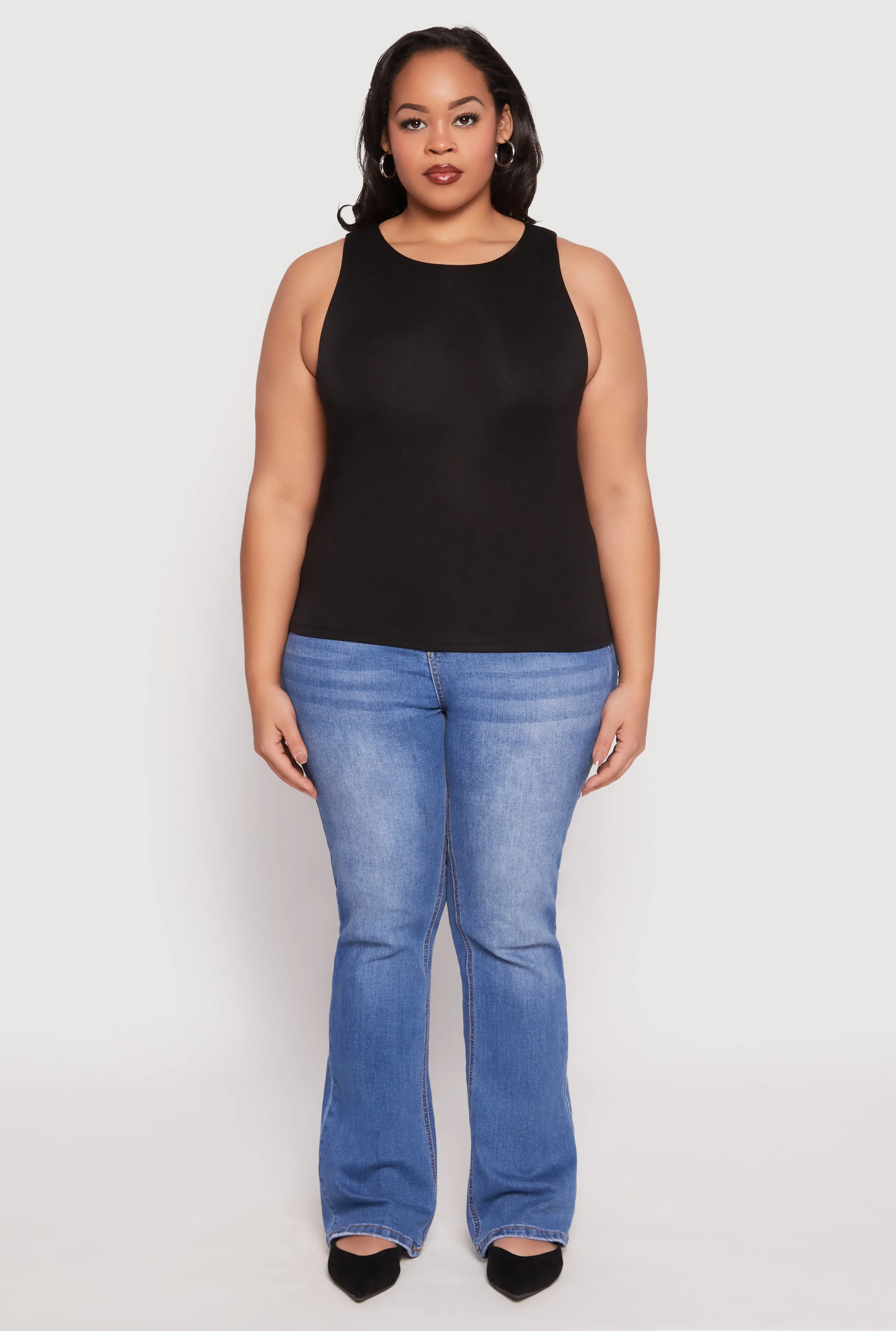 Plus Size Double Layer Tank Top sold by Rainbow