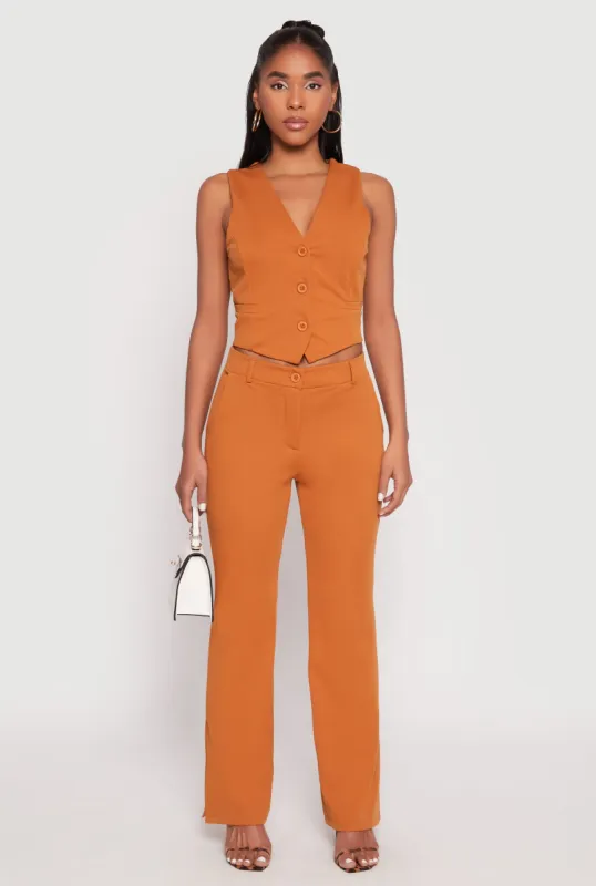 Iris Side Slit Straight Leg Pants sold by Rainbow