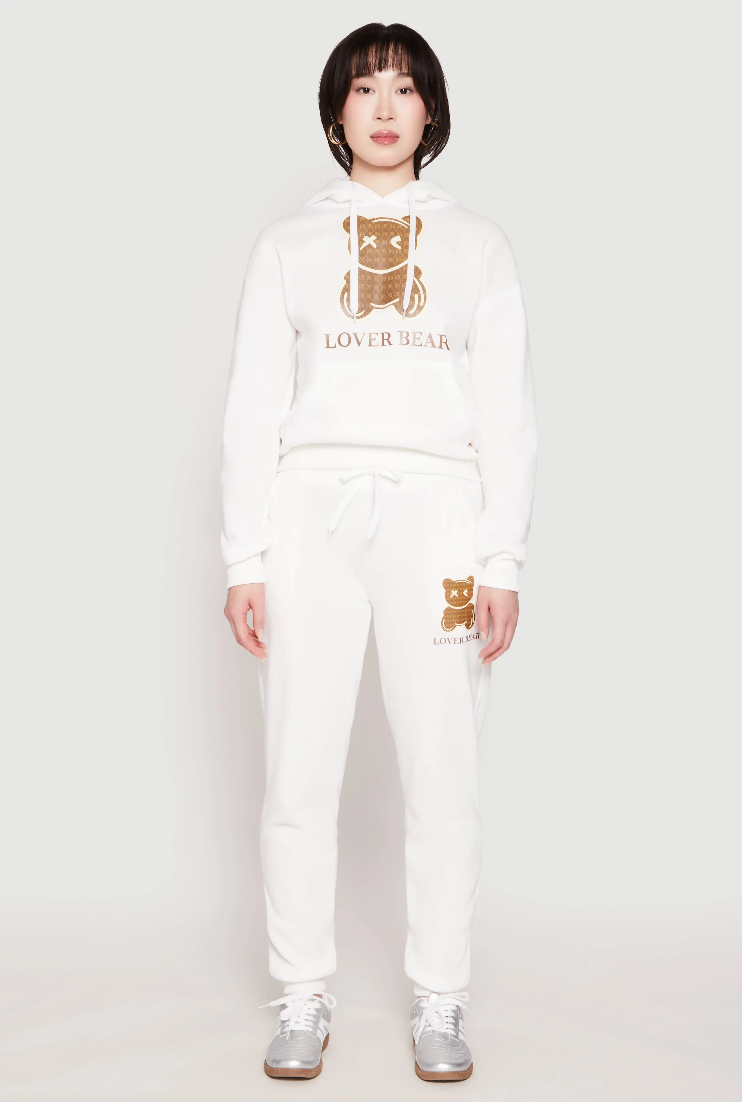 Fleece Lover Bear Graphic Joggers sold by Rainbow