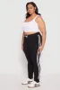Plus Size Varsity Stripe Joggers sold by Rainbow