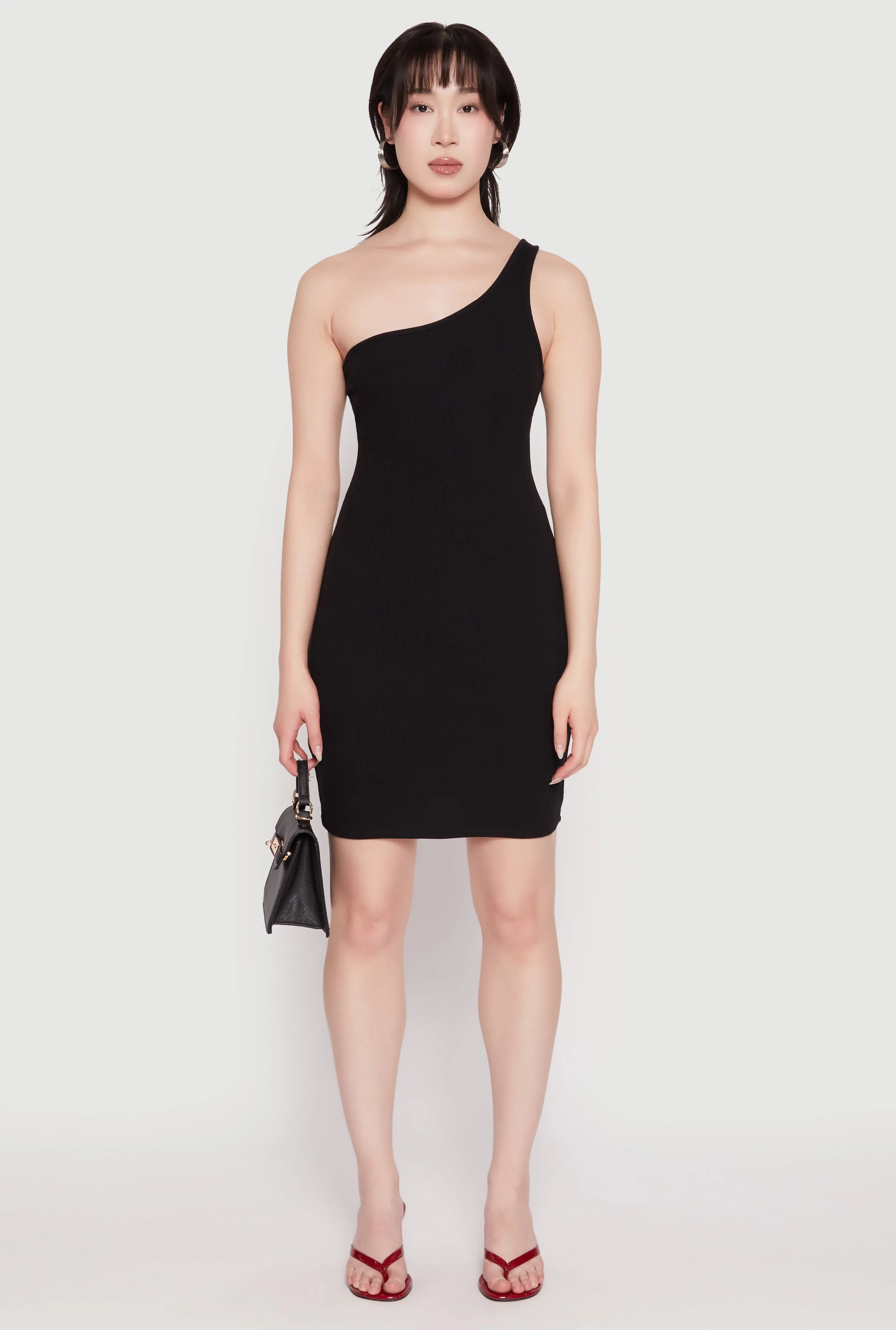One Shoulder Mini Bodycon Dress sold by Rainbow