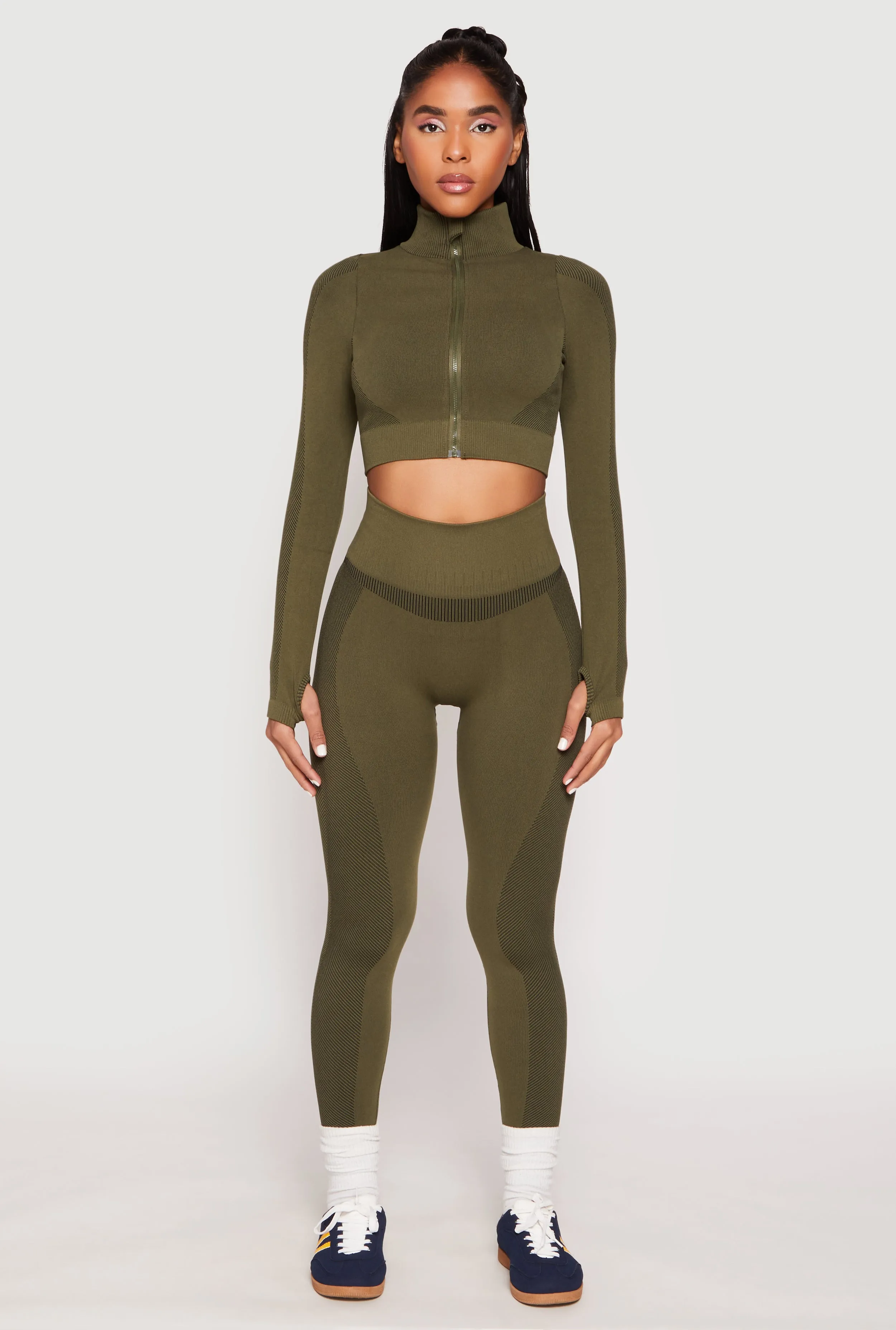 Seamless Compression Rib Leggings sold by Rainbow