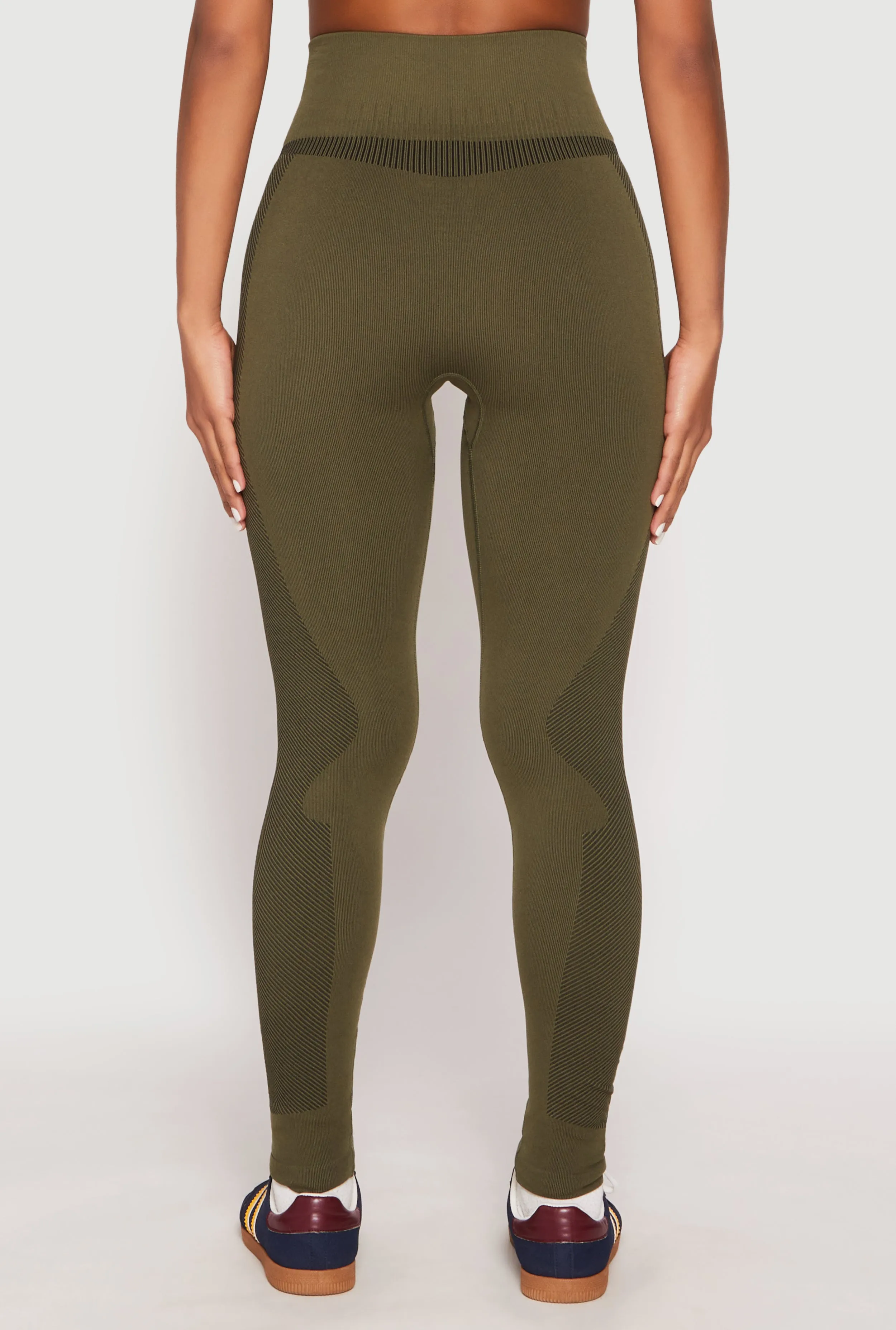 Seamless Compression Rib Leggings sold by Rainbow product image thumbnail 3