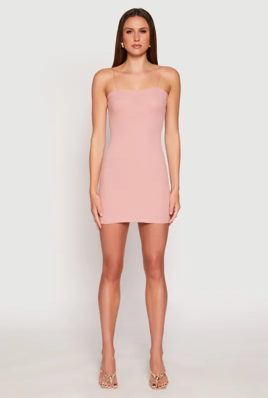 Ribbed Knit Cami Bodycon Dress sold by Rainbow