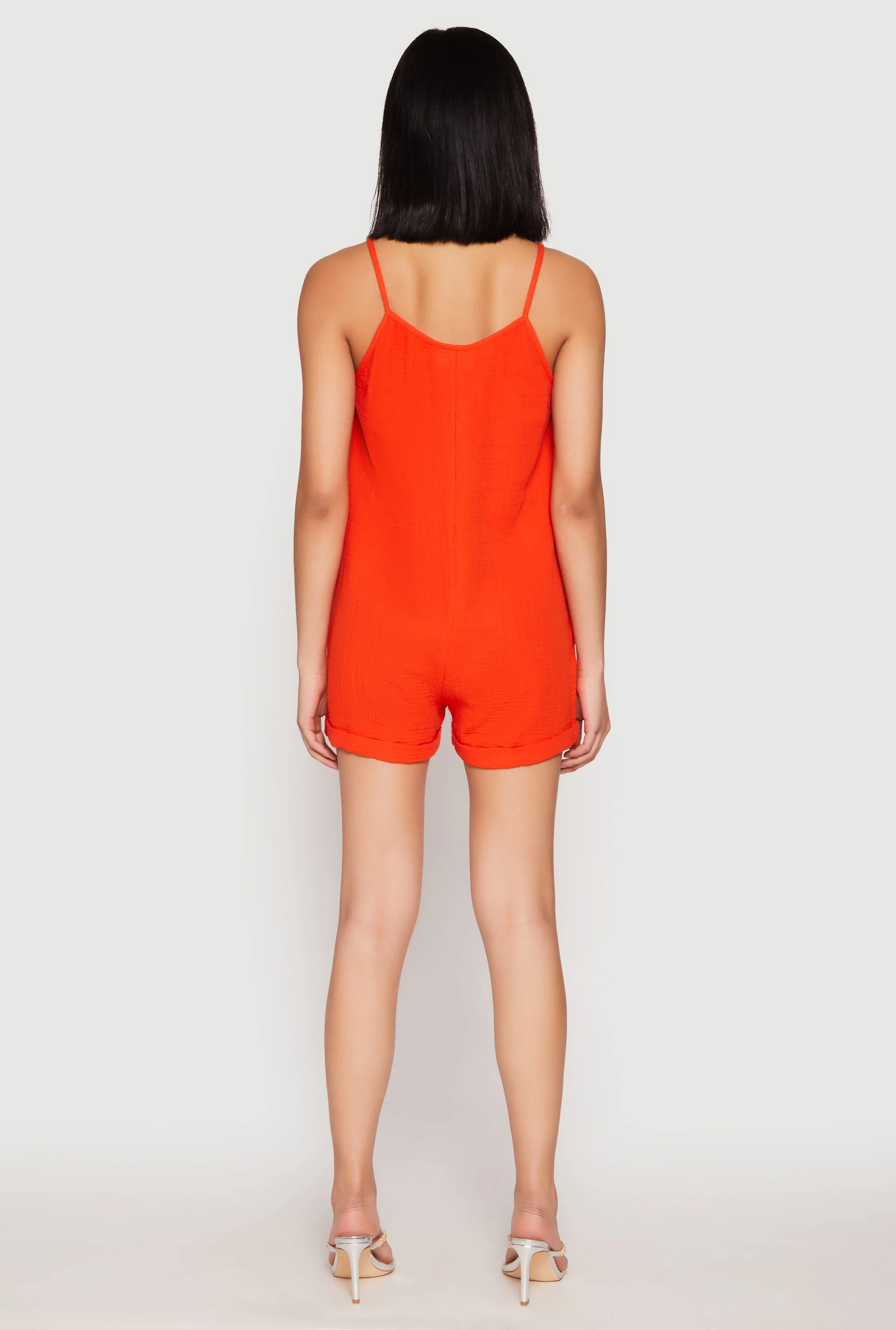Gauze Knit Side Pocket Romper sold by Rainbow product image thumbnail 3