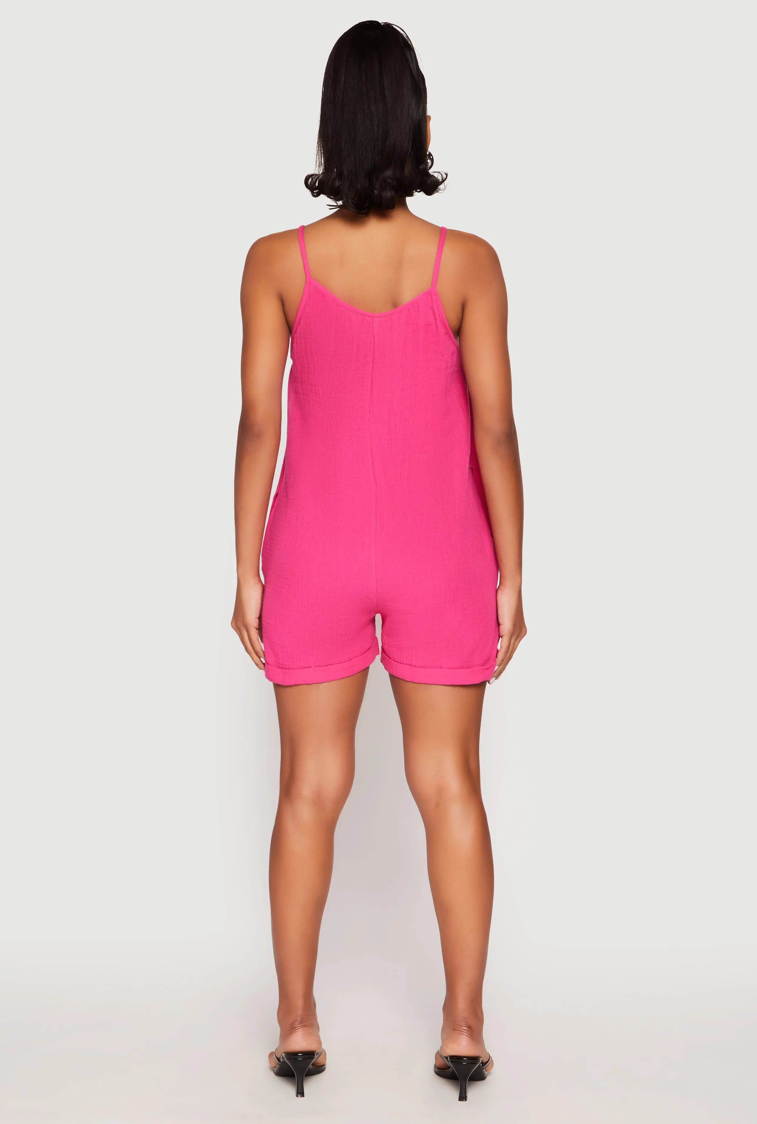 Gauze Knit Side Pocket Romper sold by Rainbow product image thumbnail 3