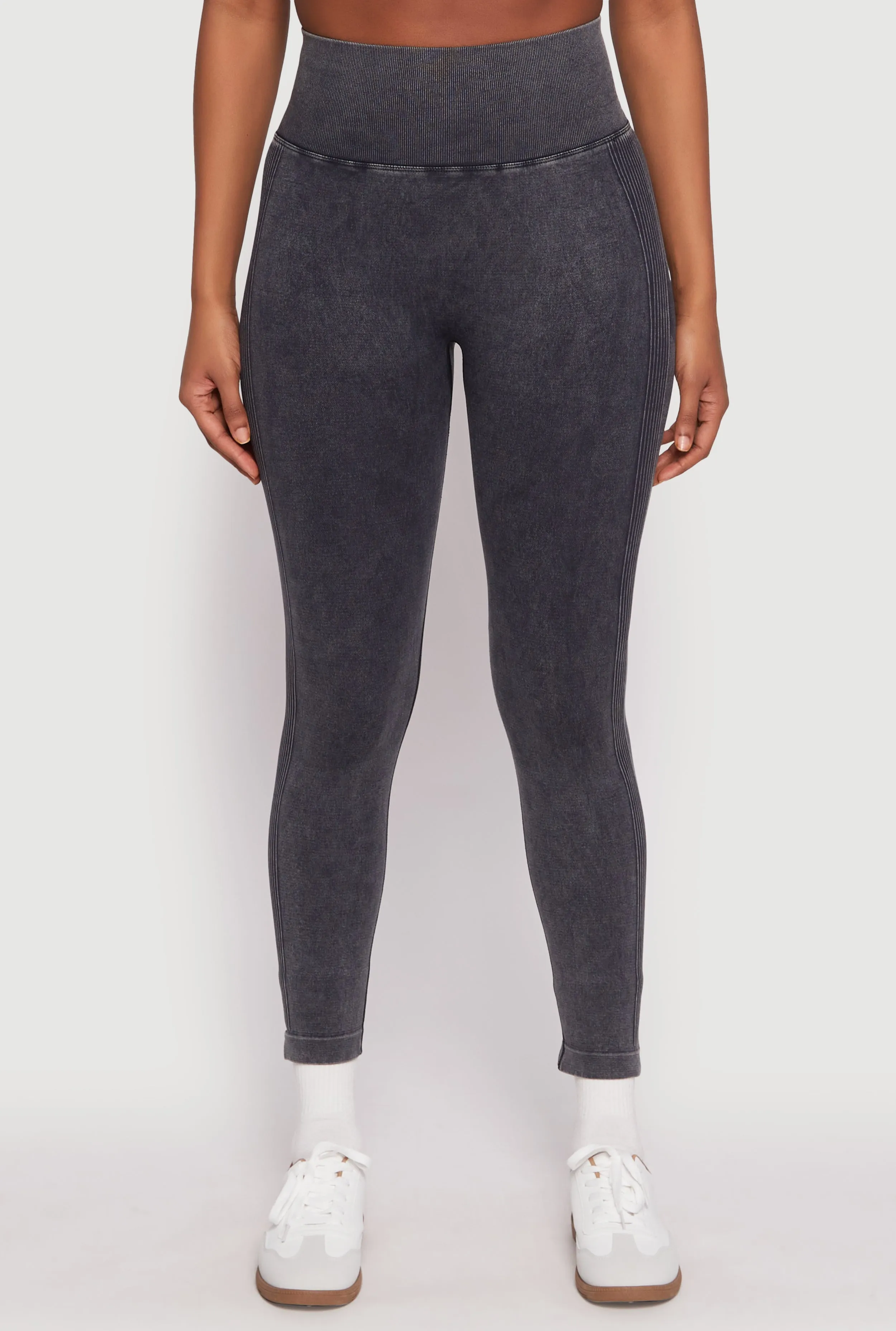 Daisy Seamless Acid Wash High Waist Leggings sold by Rainbow product image thumbnail 2