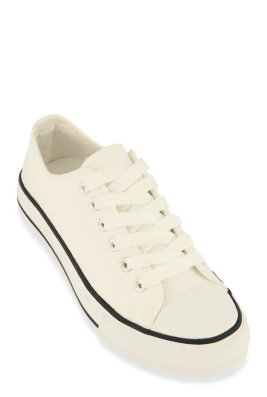 Canvas Cap Toe Low Top Lace Up Sneakers sold by Rainbow