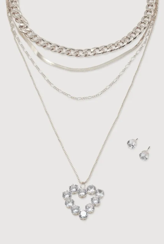Blessed Cubic Zirconia Layered Necklace sold by Rainbow