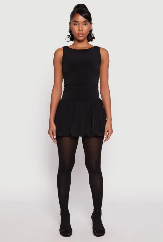 Ruched Mini Bubble Dress sold by Rainbow
