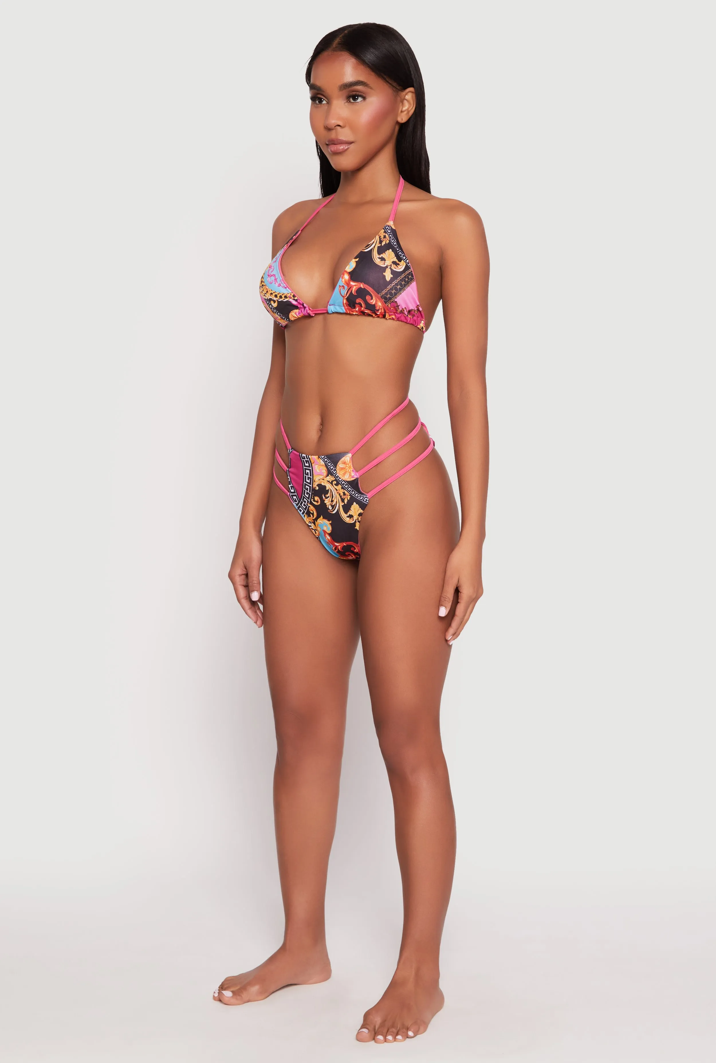 Patterned Strappy Bikini Set sold by Rainbow product image thumbnail 3