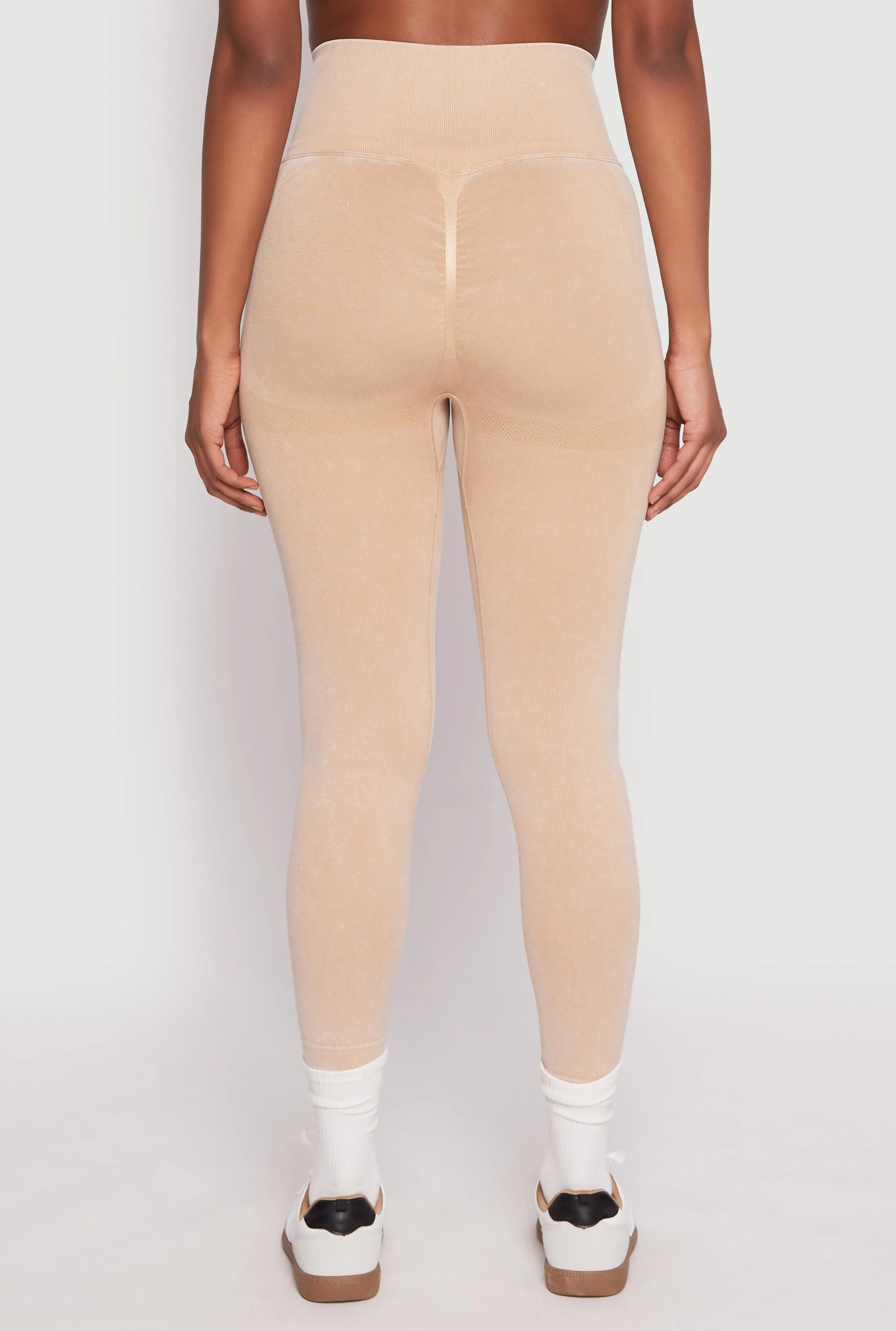 Daisy Seamless Acid Wash High Waist Leggings sold by Rainbow product image thumbnail 3