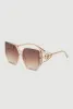 Cut Out Detail Ombre Sunglasses sold by Rainbow