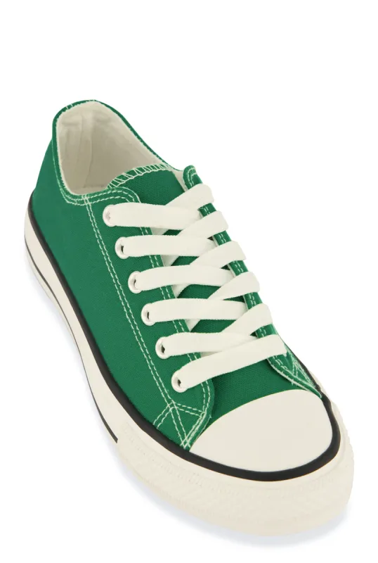 Canvas Cap Toe Low Top Lace Up Sneakers sold by Rainbow