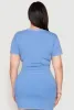Plus Size Rhinestone Collar Tie Front Top sold by Rainbow