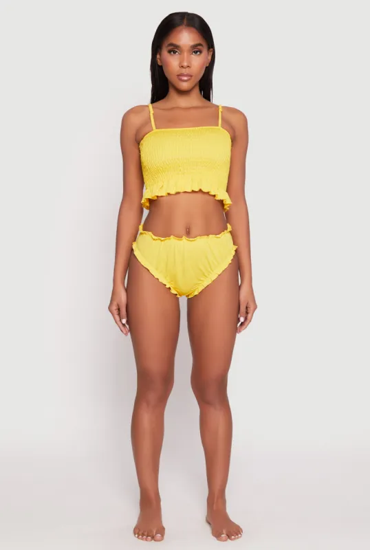 Smocked Swim Cami and Bikini Bottoms Set sold by Rainbow