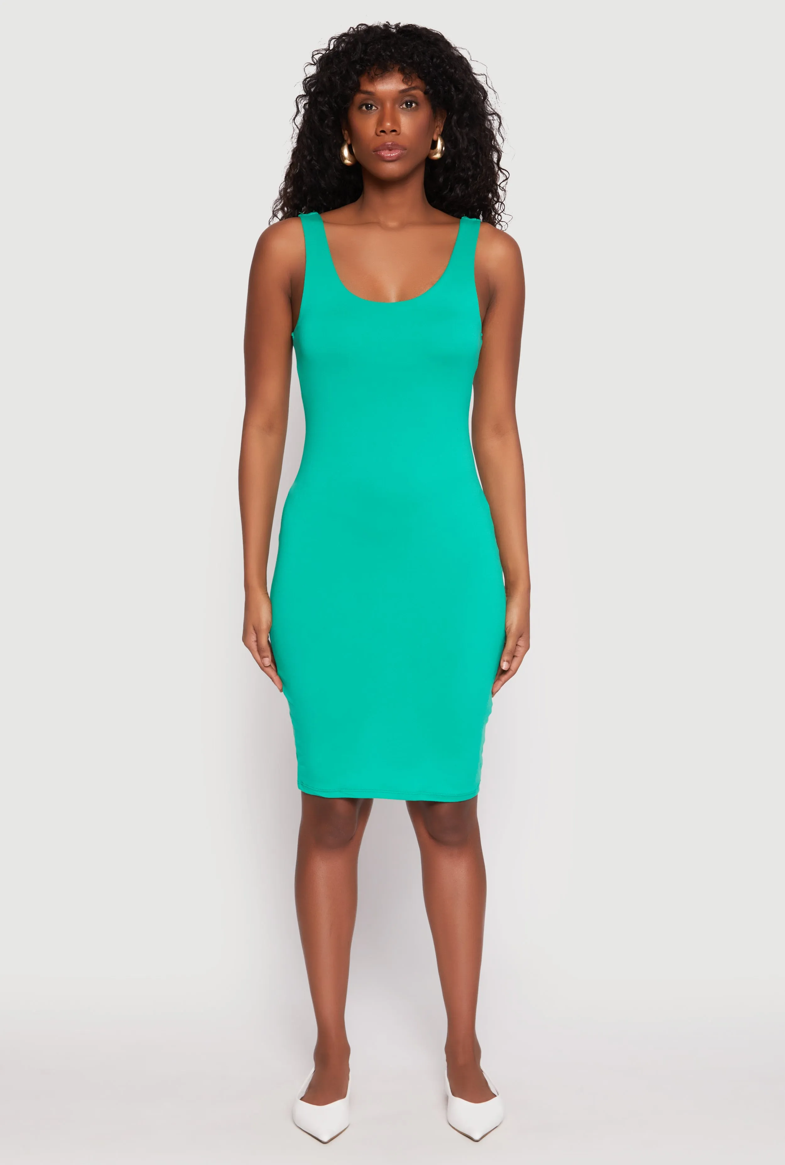 Scoop Neck Midi Dress sold by Rainbow