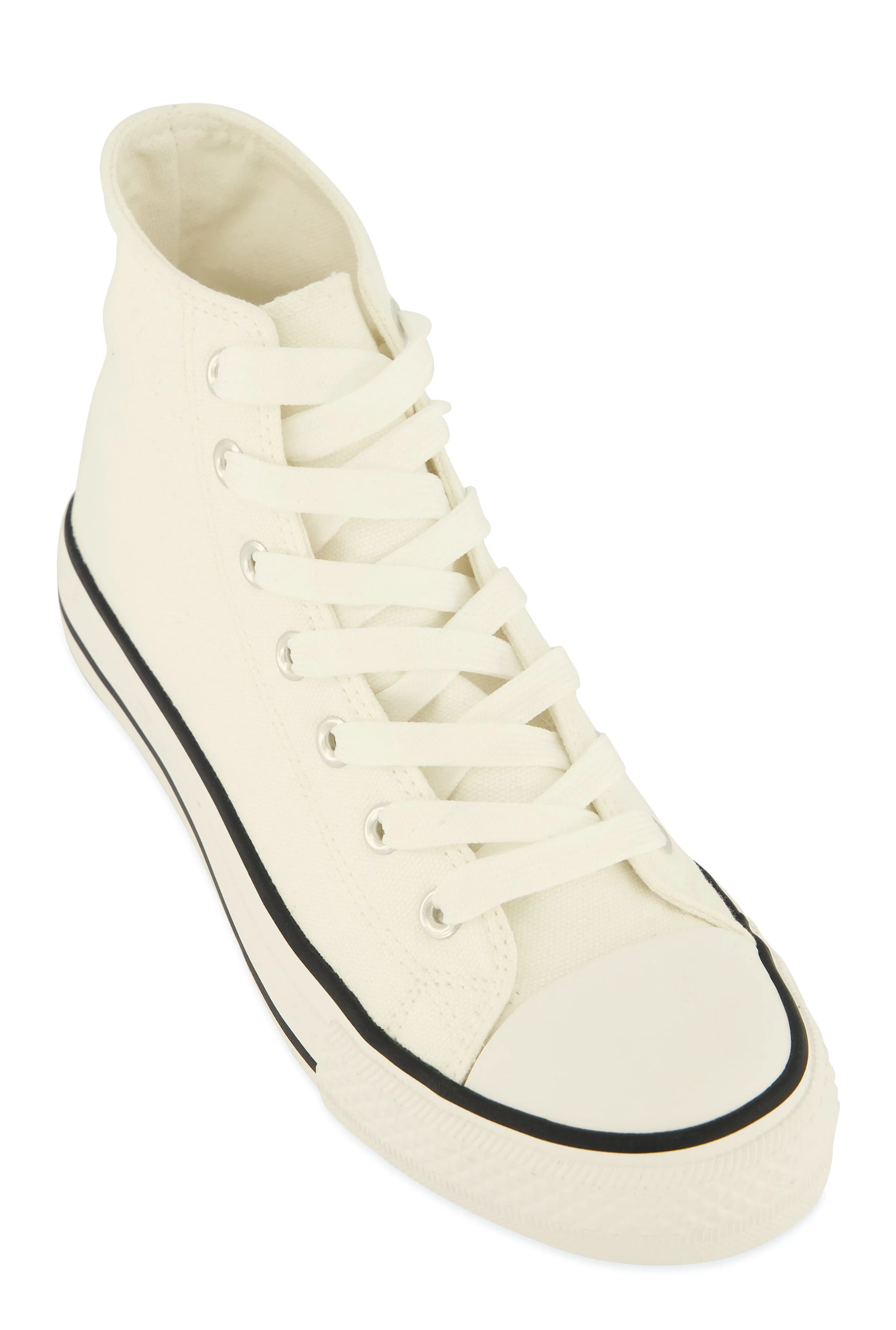 Canvas High Top Lace Up Sneakers sold by Rainbow