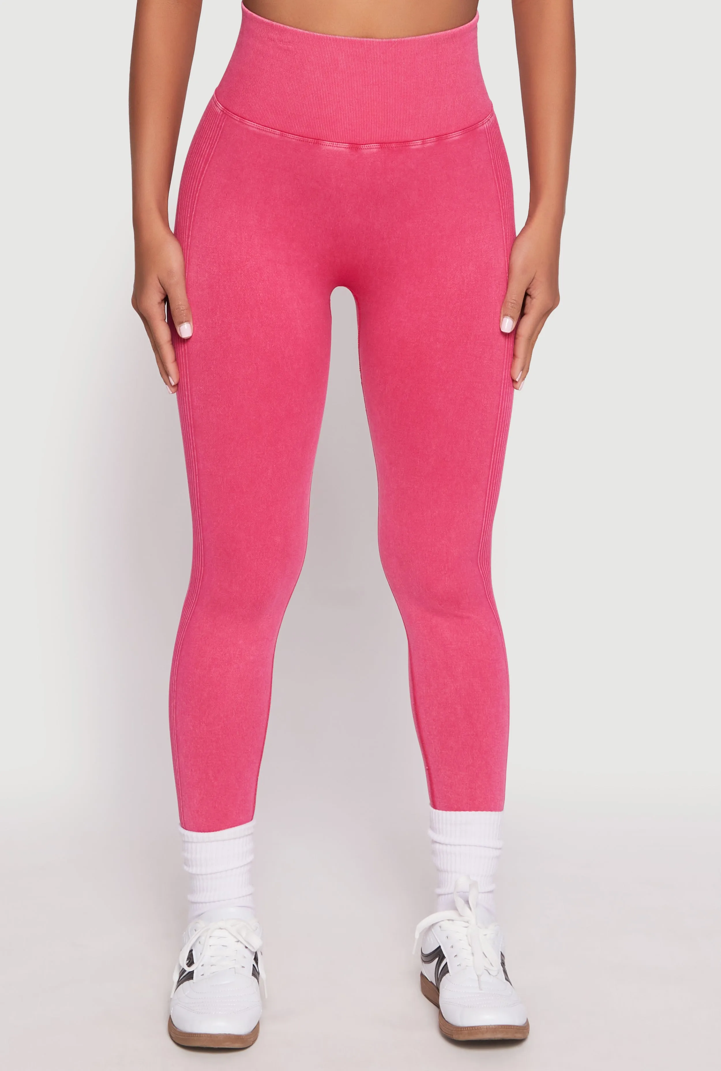 Daisy Seamless Acid Wash High Waist Leggings sold by Rainbow product image thumbnail 2