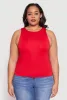 Plus Size Double Layer Tank Top sold by Rainbow