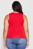 Plus Size Double Layer Tank Top sold by Rainbow
