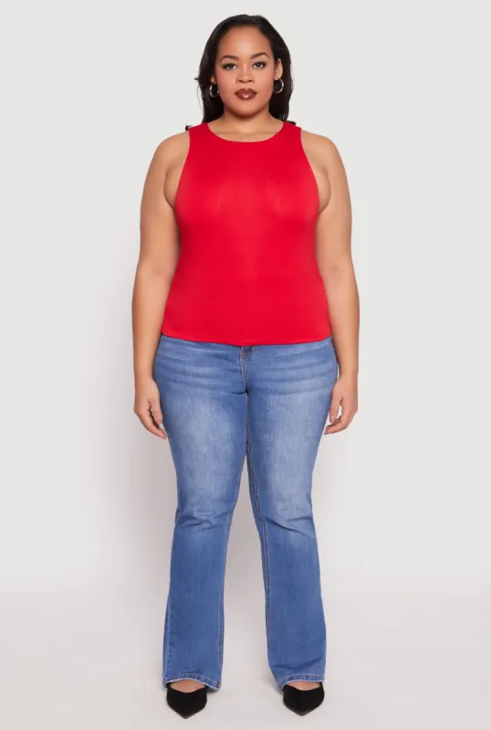 Plus Size Double Layer Tank Top sold by Rainbow