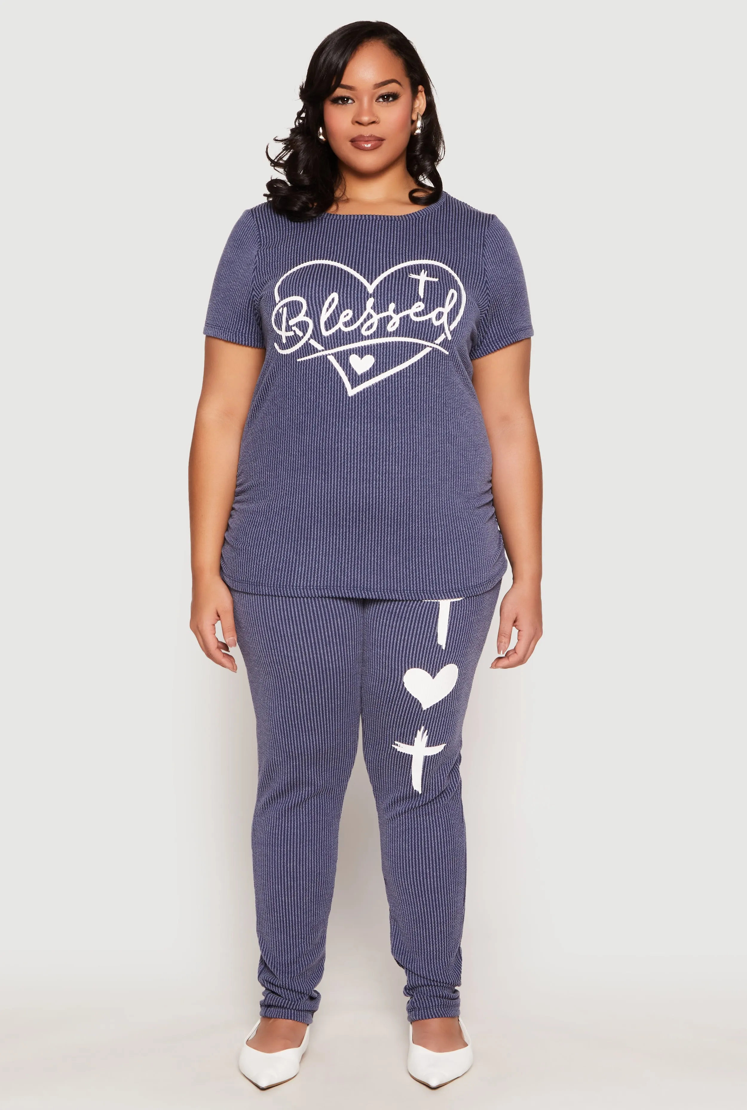 Plus Size Blessed High Waisted Pants sold by Rainbow