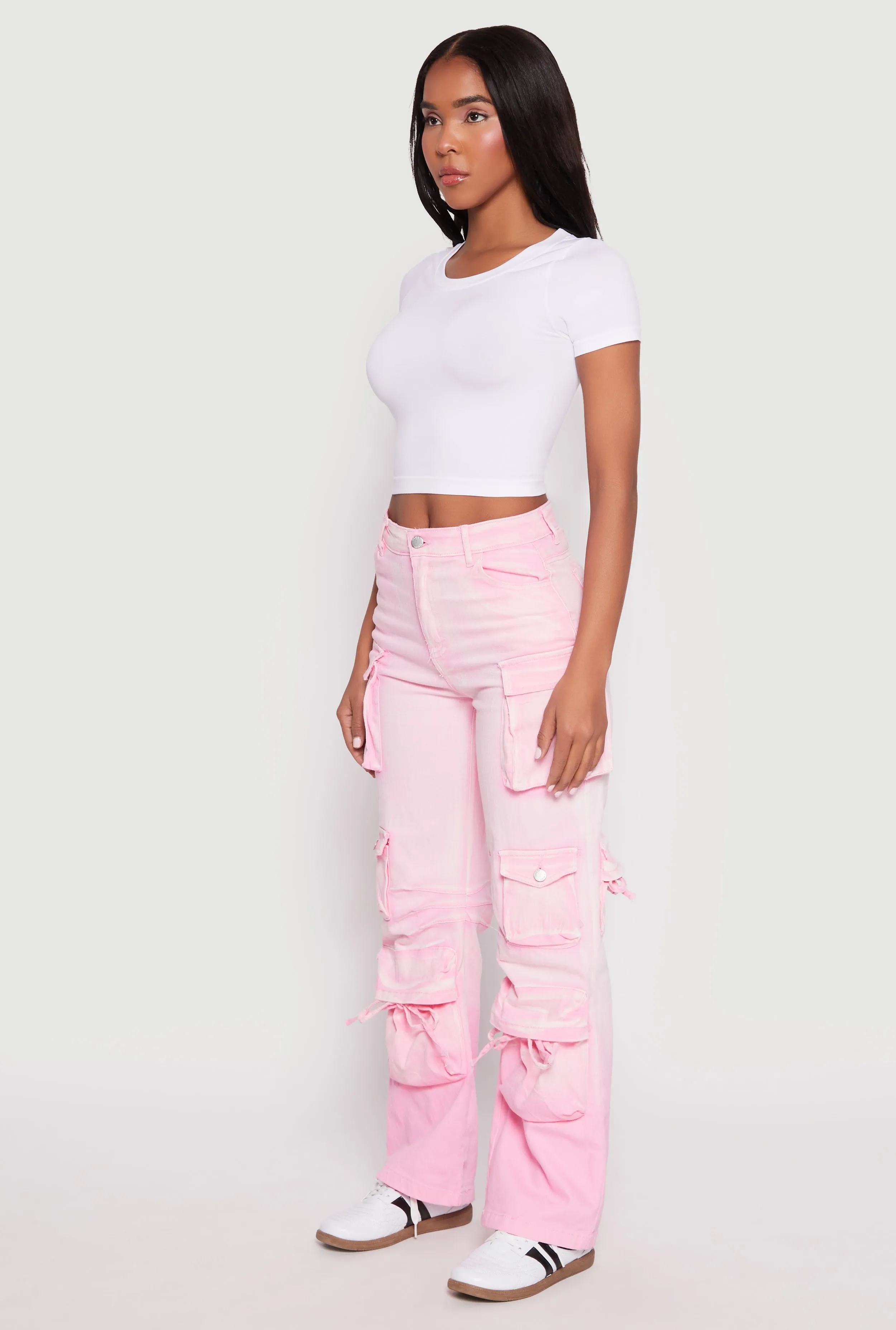 Daisy Mineral Wash Cargo Baggy Jeans sold by Rainbow product image thumbnail 2