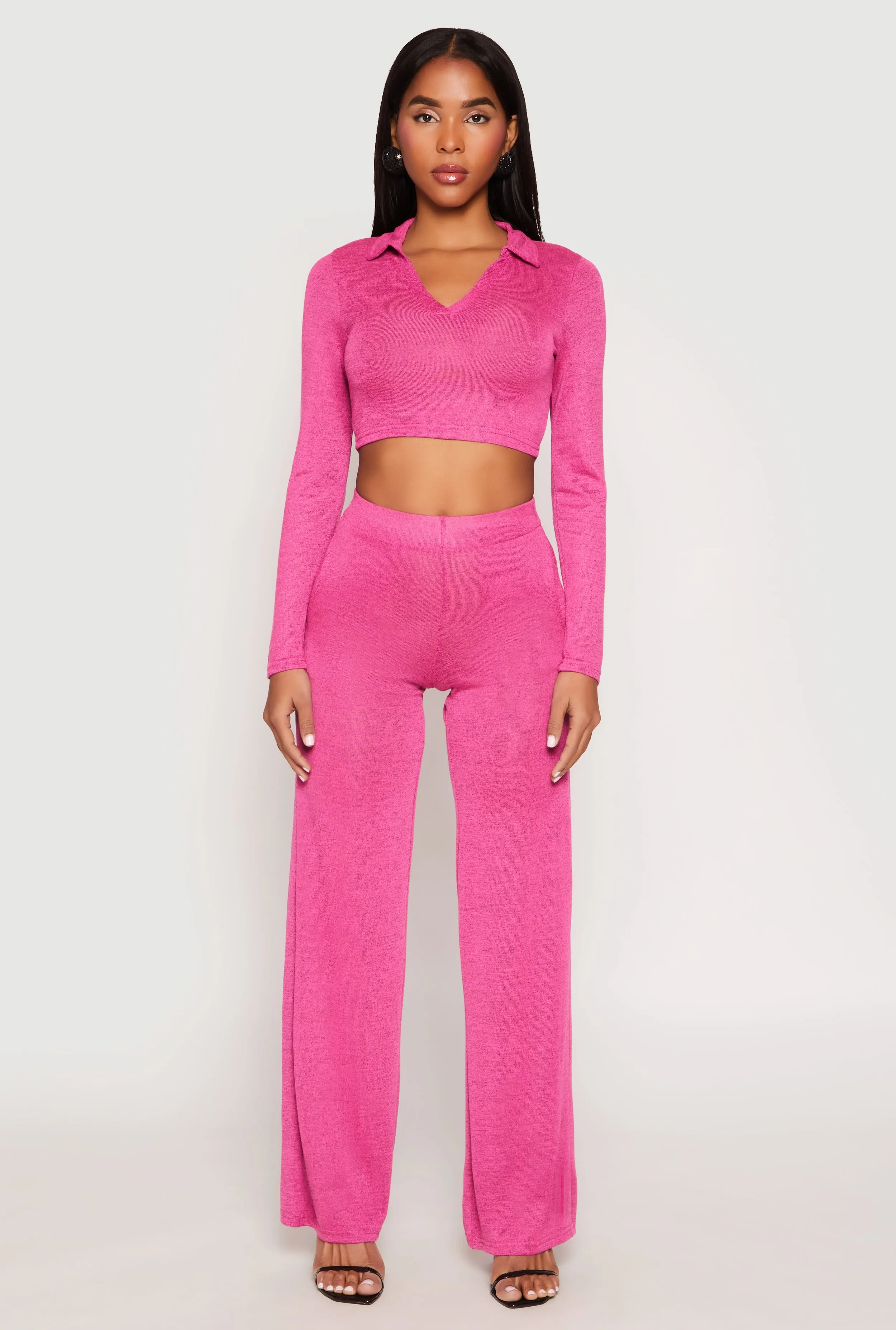 Daisy Brushed Knit Straight Leg Pants sold by Rainbow