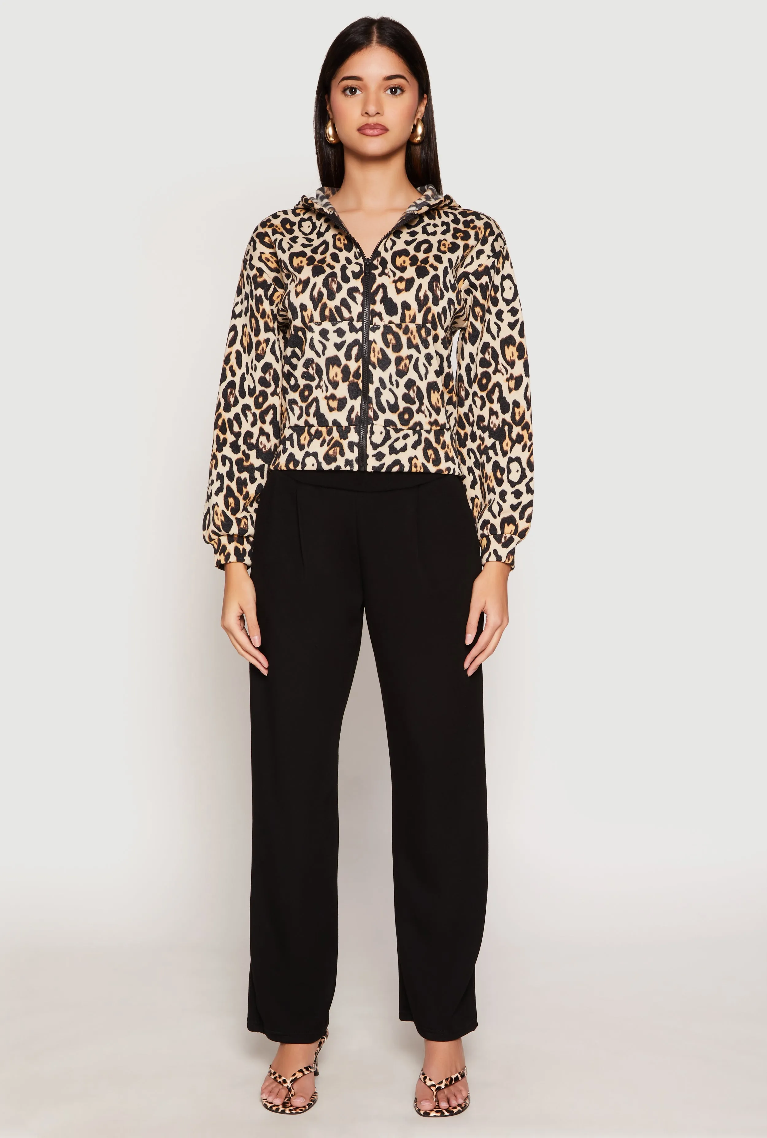 Jaguar Print Hooded Sweatshirt sold by Rainbow