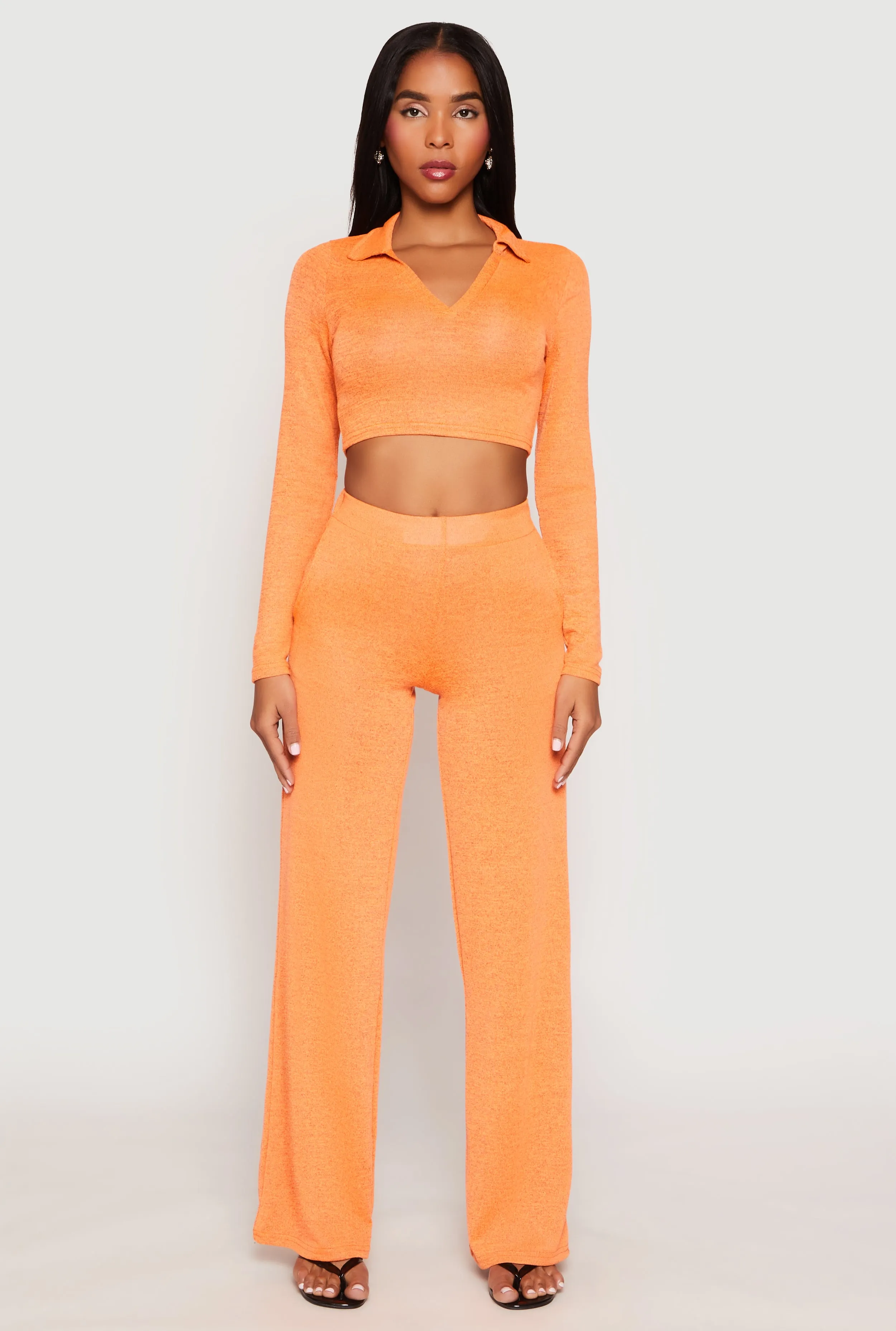 Daisy Brushed Knit Straight Leg Pants sold by Rainbow