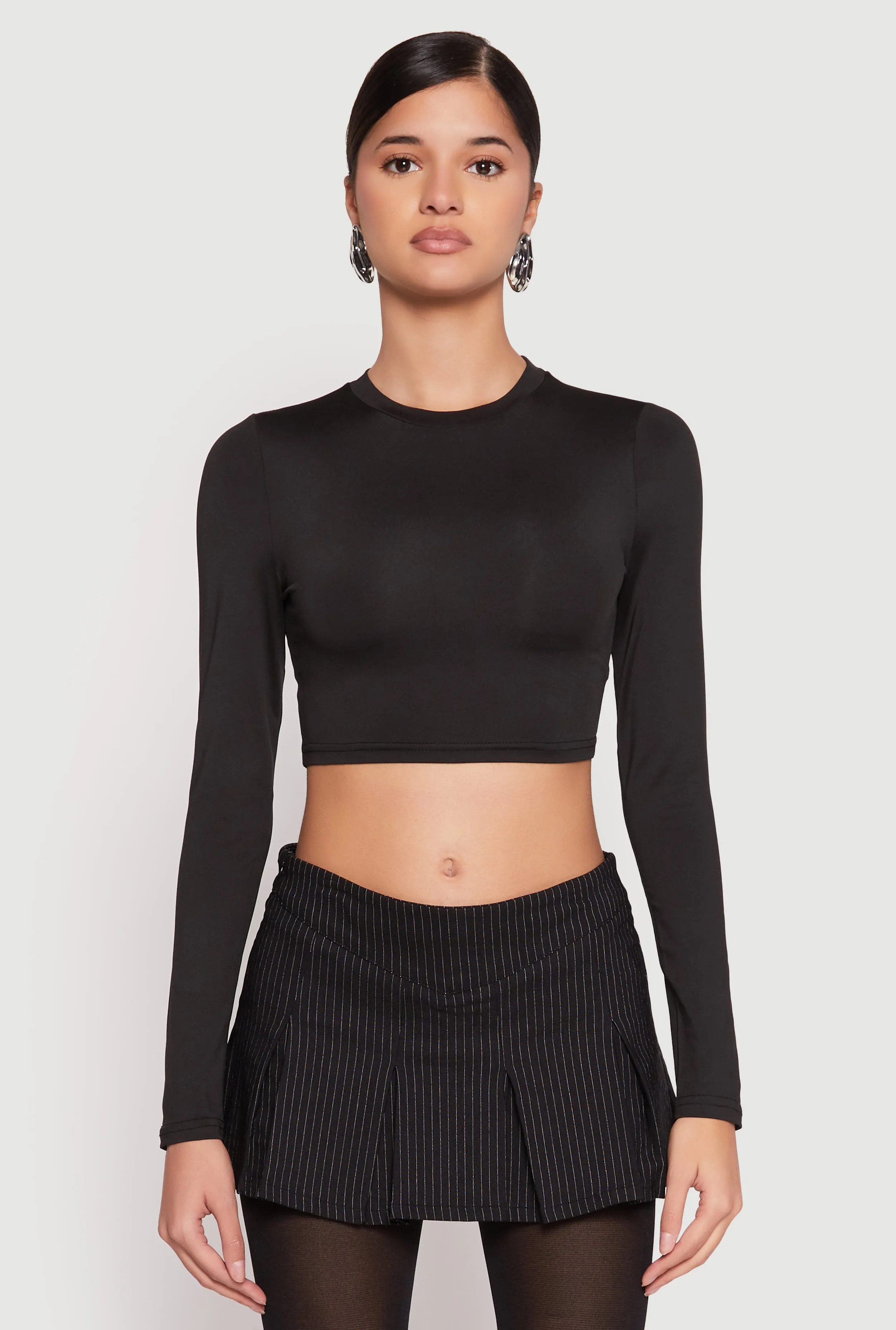 Daisy Long Sleeve High Neck Crop Top sold by Rainbow product image thumbnail 2