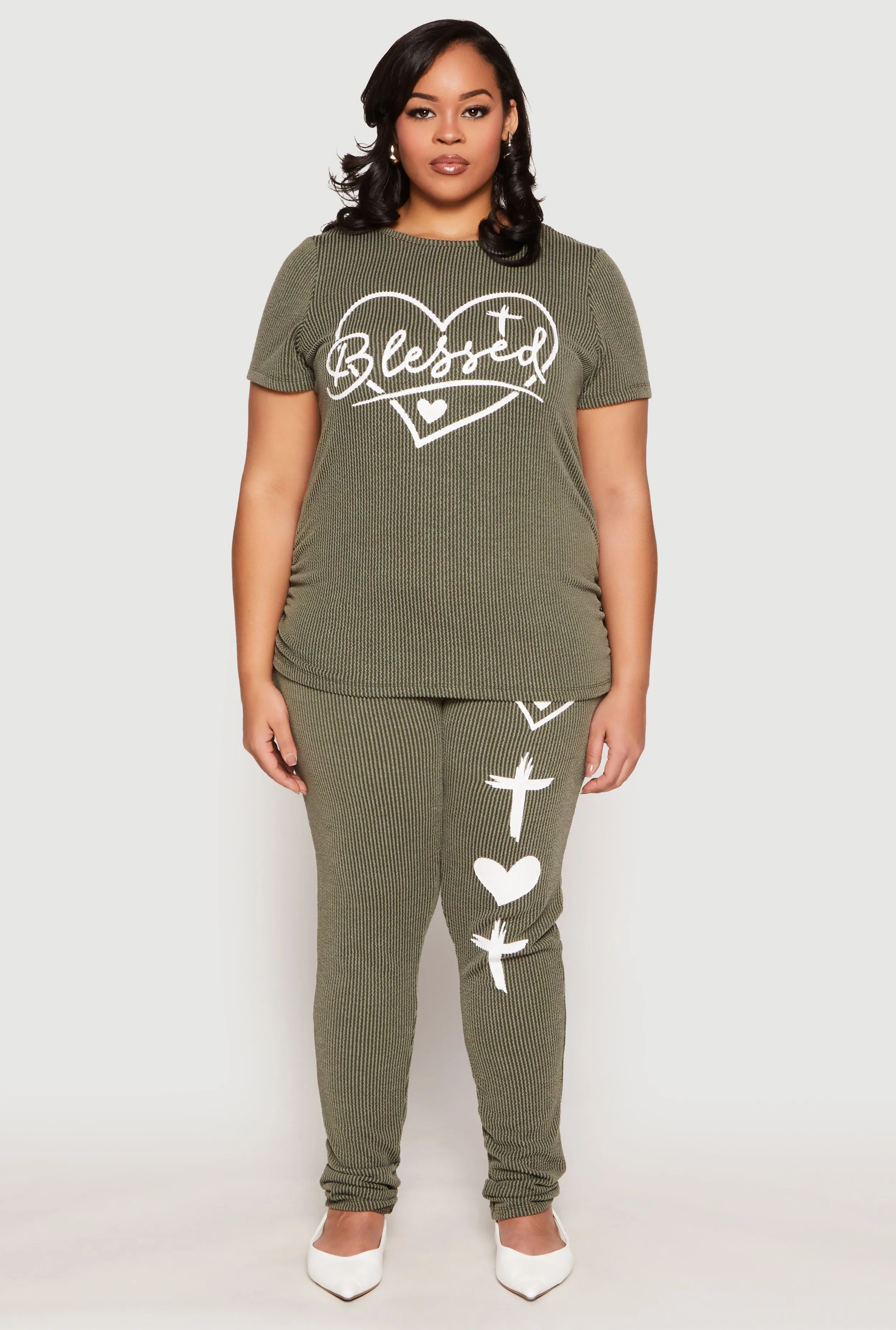 Plus Size Blessed High Waisted Pants sold by Rainbow