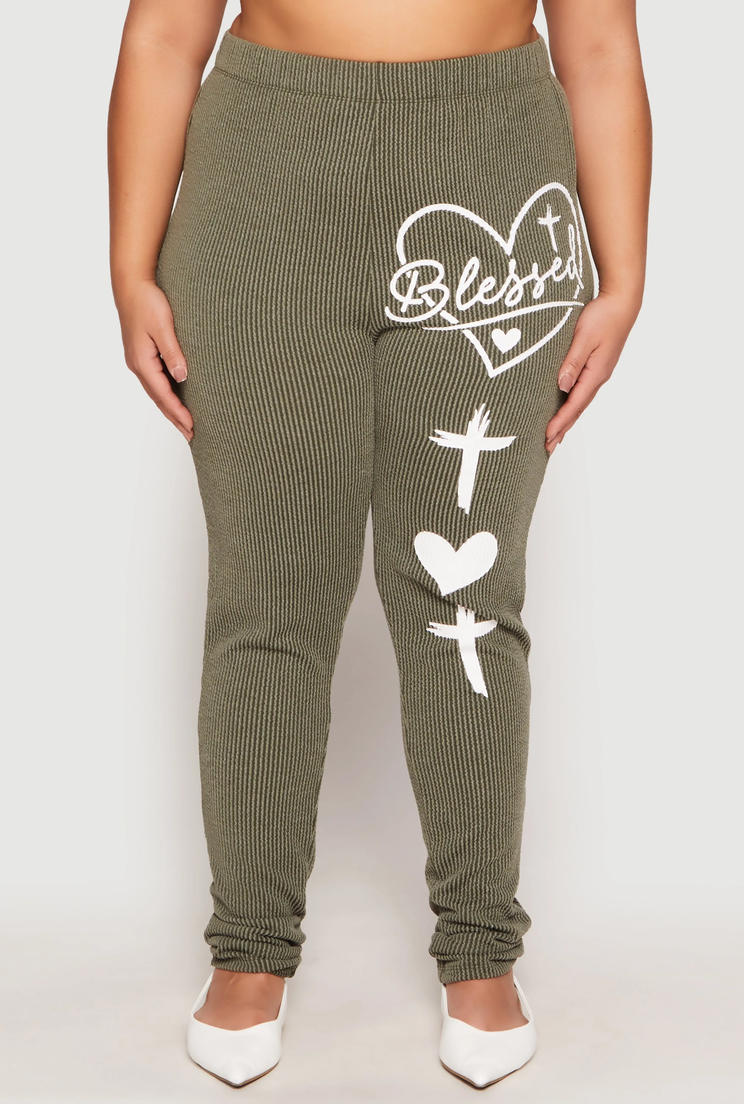 Plus Size Blessed High Waisted Pants sold by Rainbow product image thumbnail 2