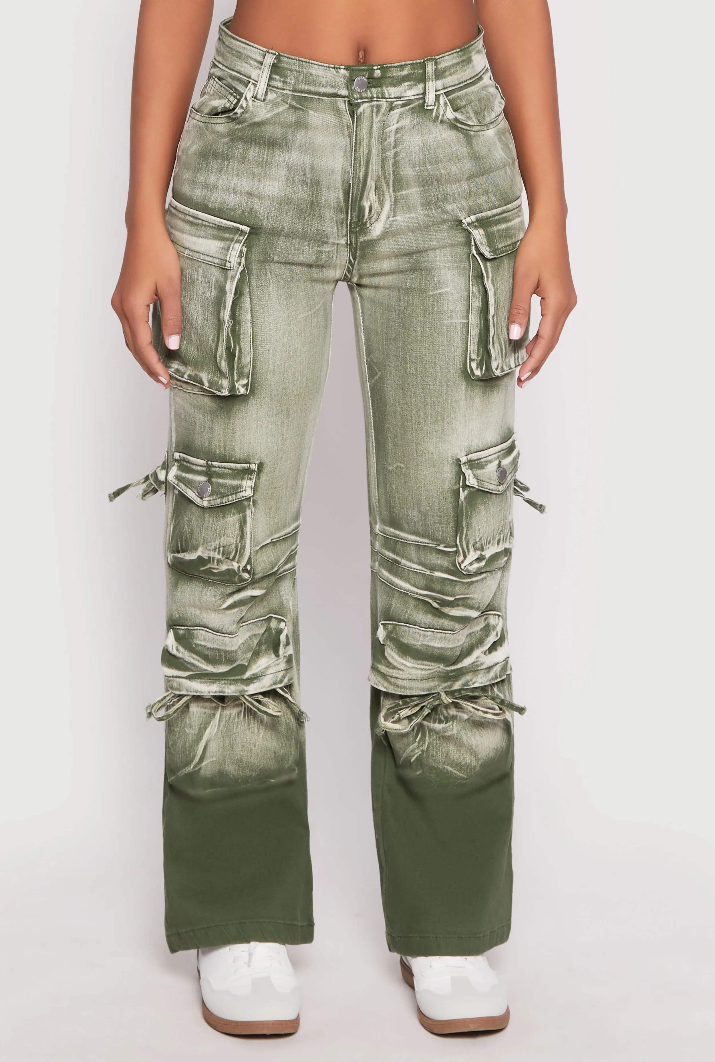Daisy Mineral Wash Cargo Baggy Jeans sold by Rainbow product image thumbnail 3