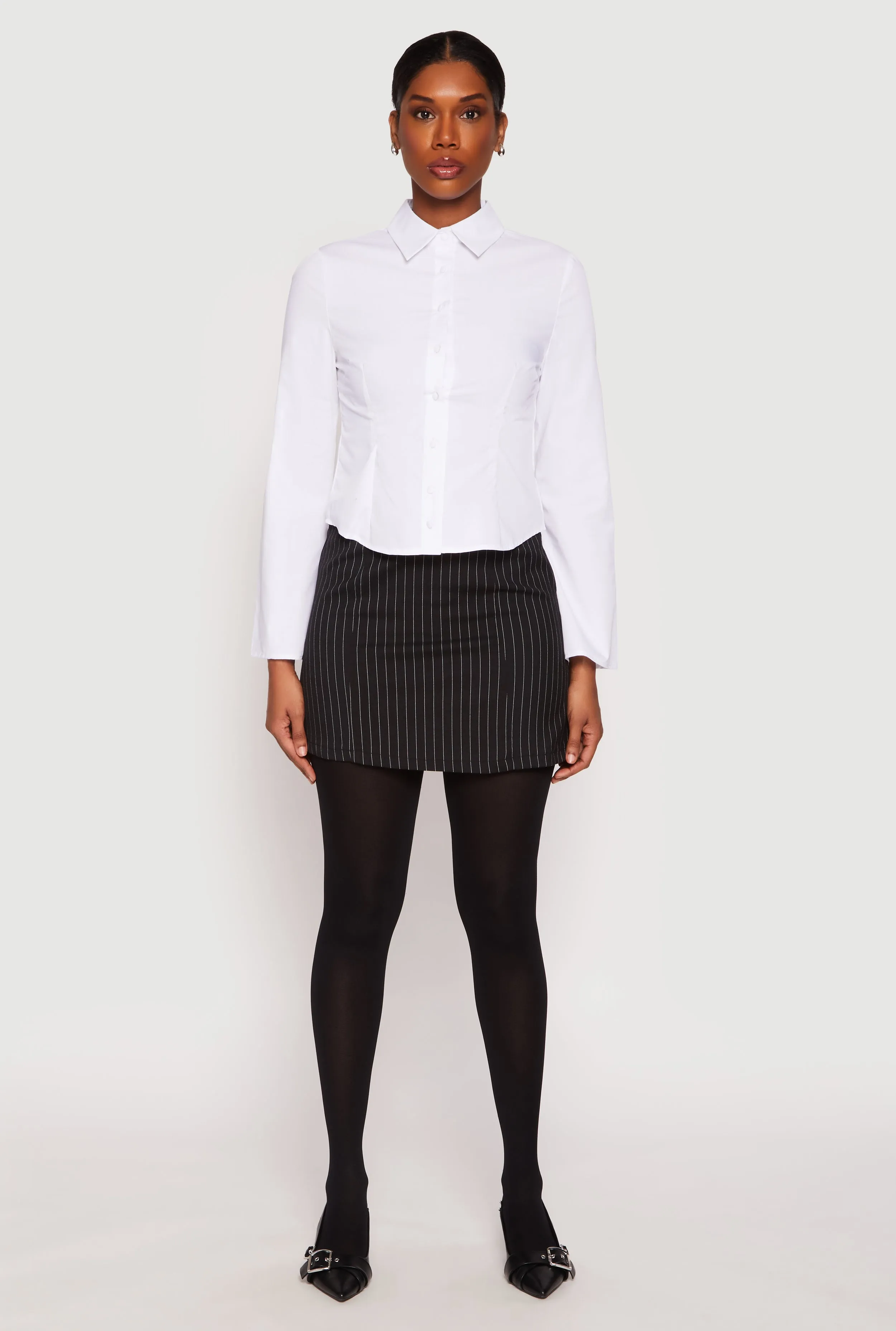 Long Sleeve Button Front Shirt sold by Rainbow