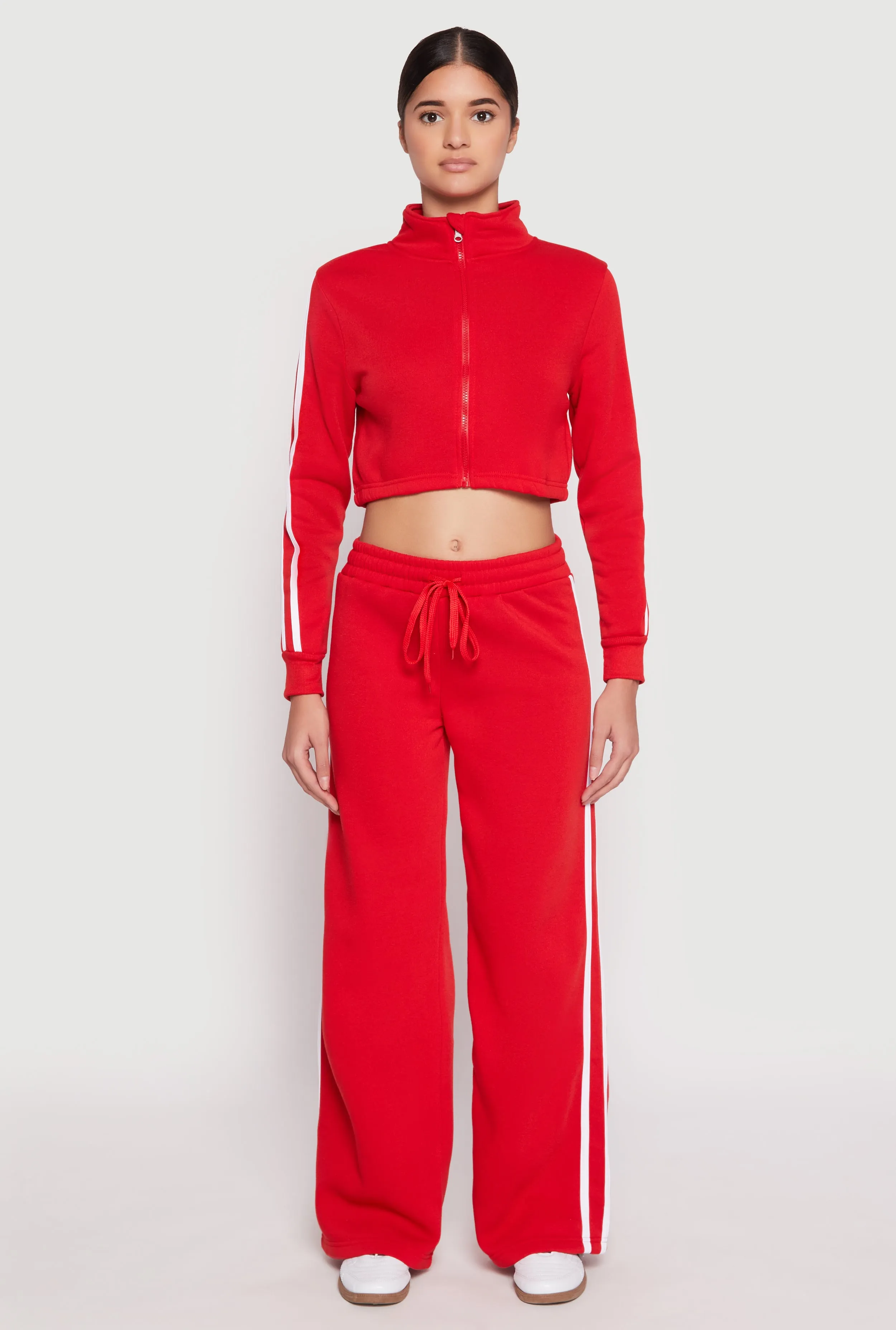 Varsity Stripe Drawstring Sweatpants sold by Rainbow