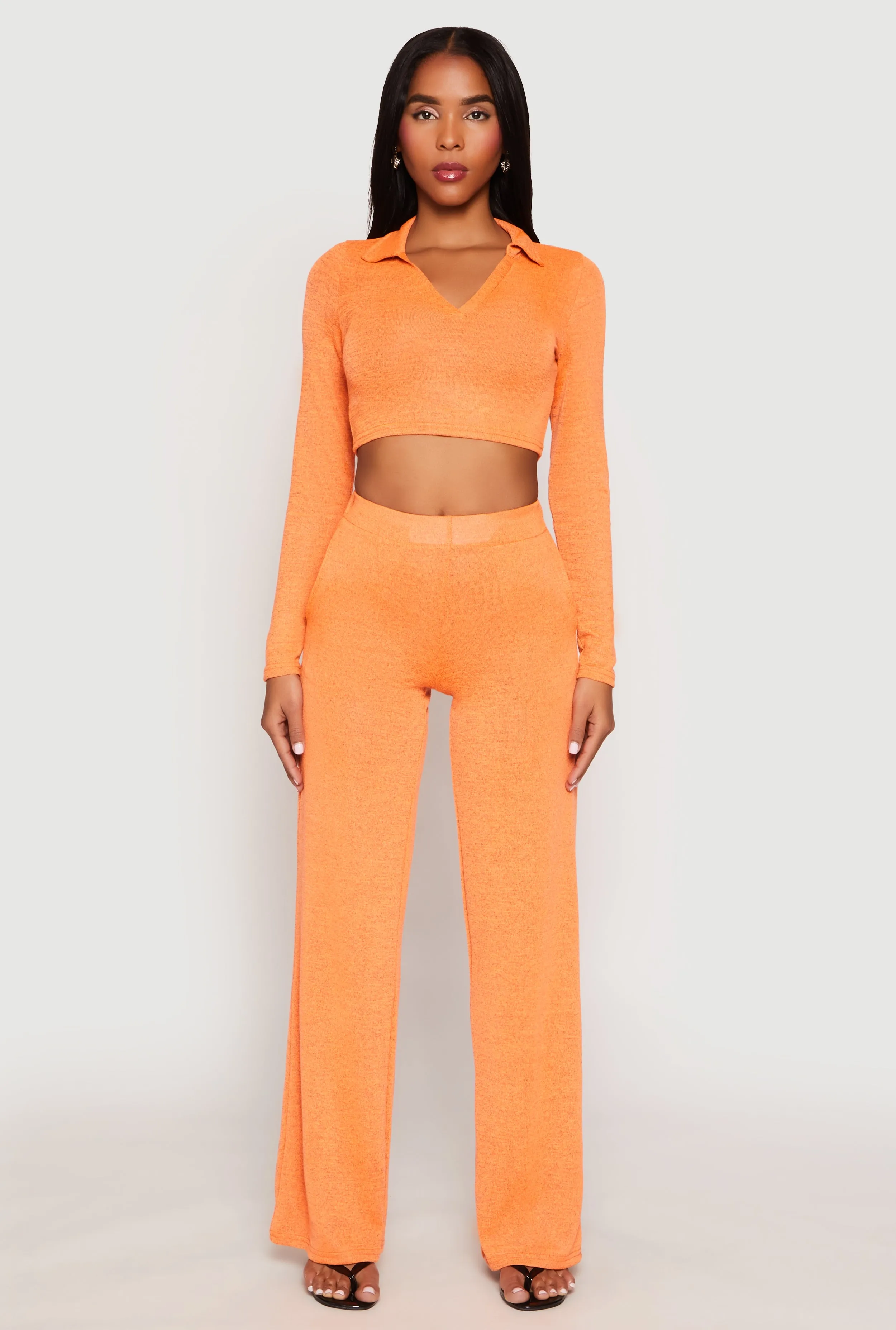 Daisy Long Sleeve Cropped Polo Shirt sold by Rainbow product image thumbnail 2