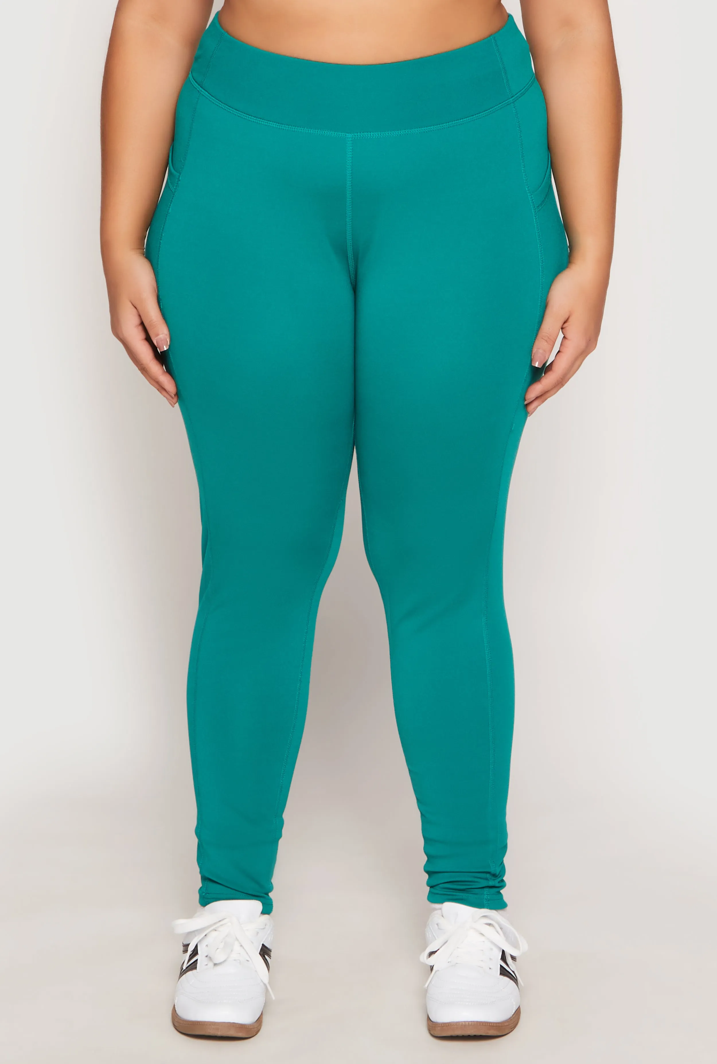 Plus Size Side Pocket High Waist Active Leggings sold by Rainbow product image thumbnail 3