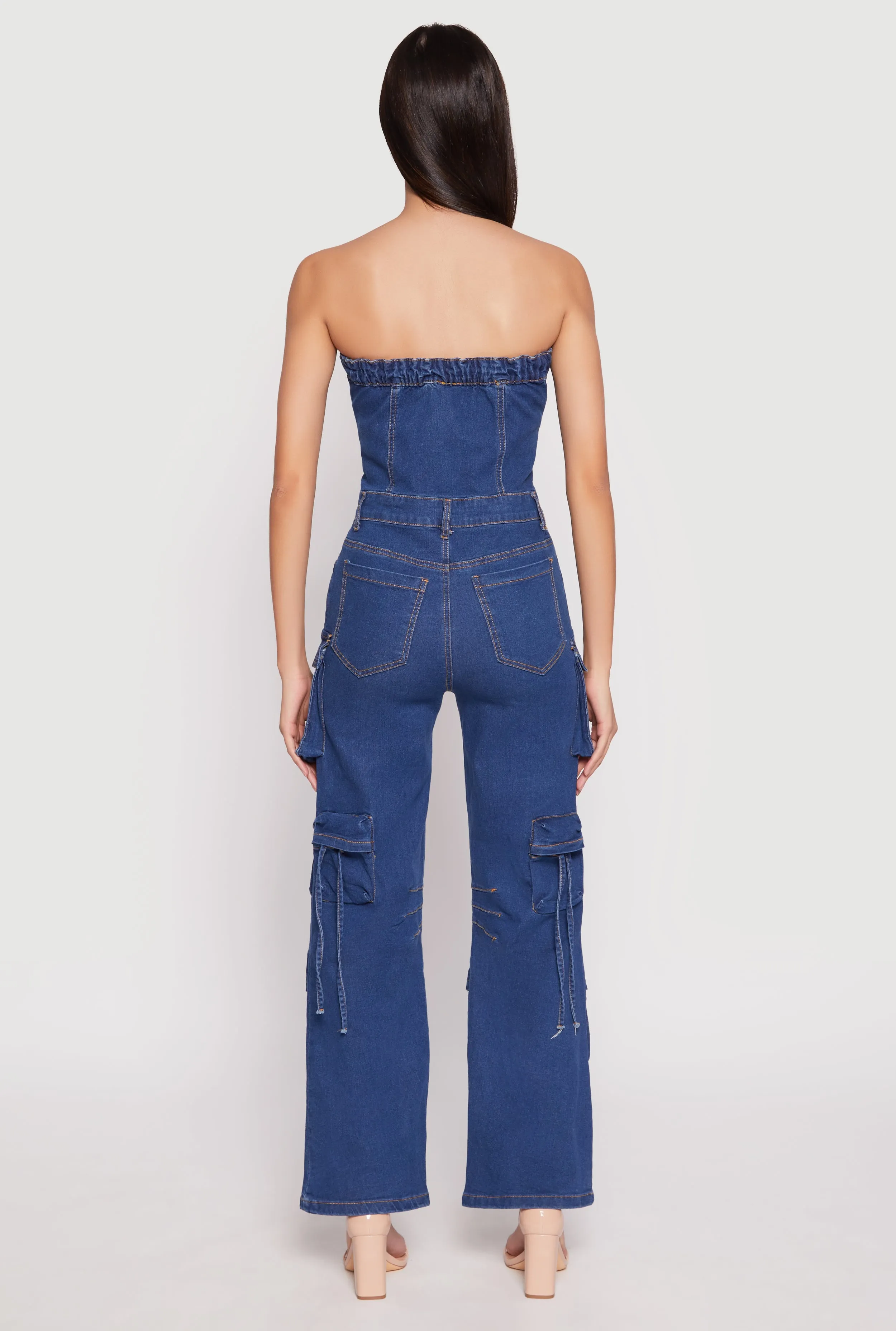 Daisy Denim Straight Leg Cargo Jumpsuit sold by Rainbow product image thumbnail 3