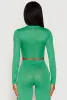 Daisy Long Sleeve Cropped Polo Shirt sold by Rainbow
