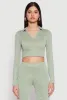 Daisy Long Sleeve Cropped Polo Shirt sold by Rainbow