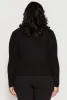 Plus Size Ribbed Knit Keyhole Top sold by Rainbow